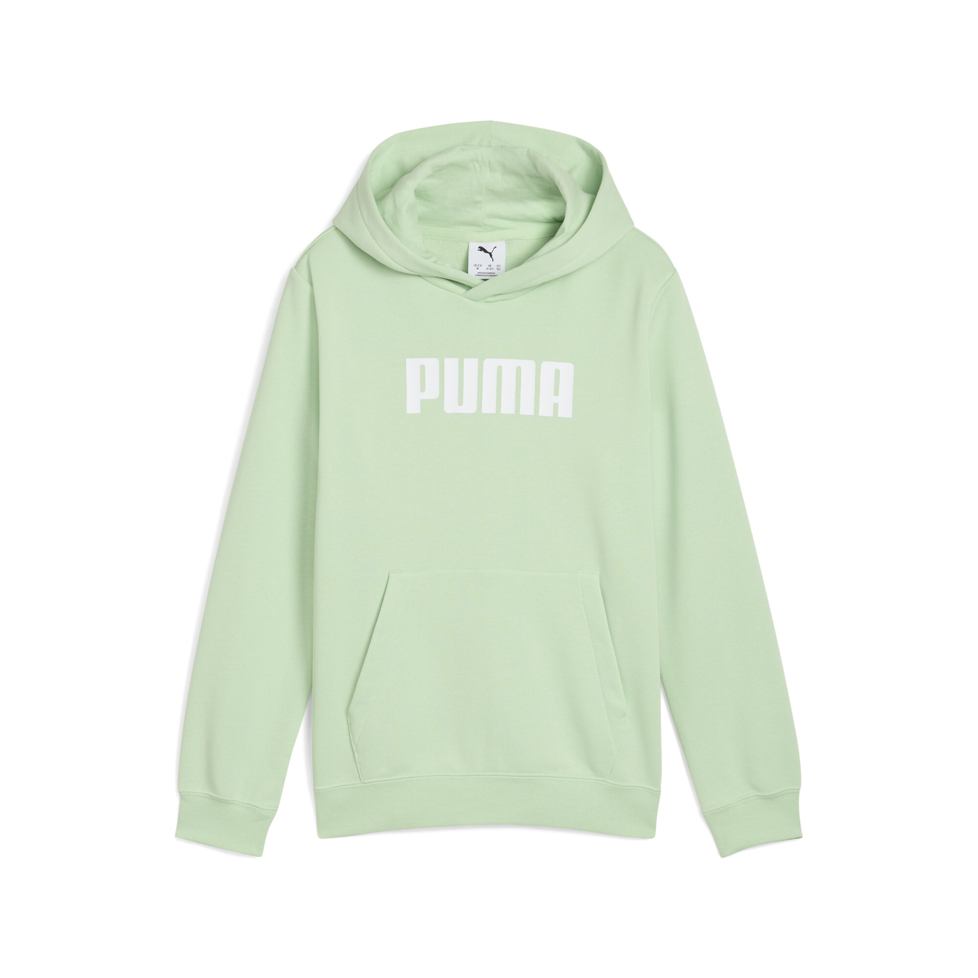 Puma Essentials Logo Hoodie Teenager Für Herren Für Damen Für Kinder | Mit Plain | Light Mint | Größe: 15-16Y