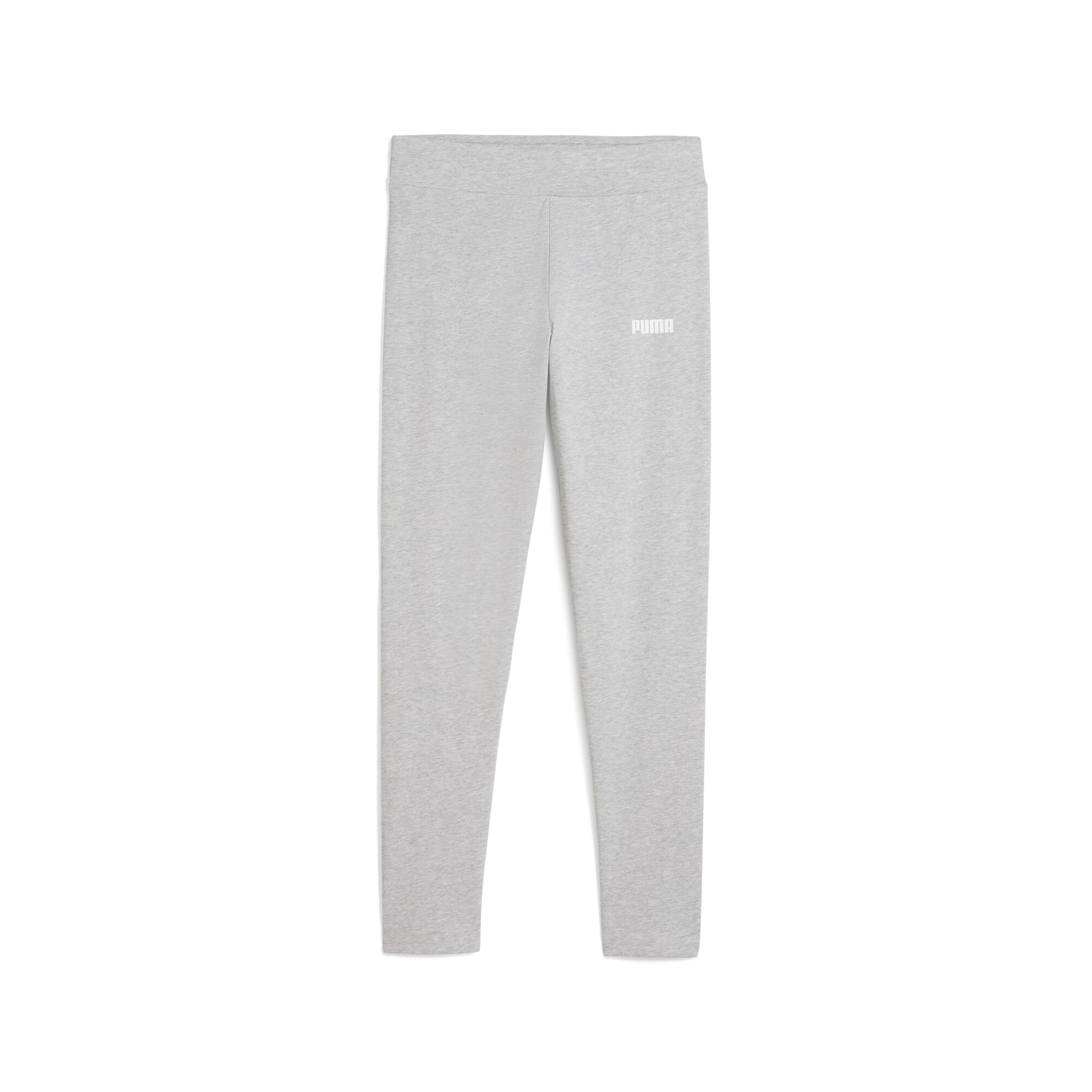 Puma Essentials Logo Leggings Teenager Für Damen Für Kinder | Mit Plain | Light Gray Heather | Größe: 9-10Y