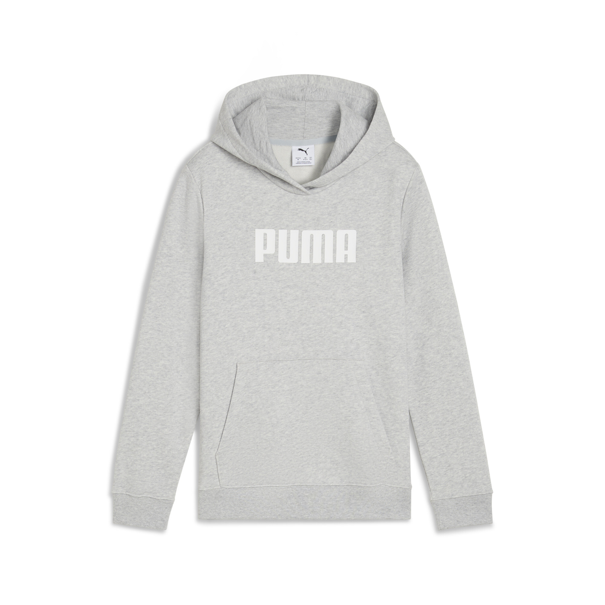 Puma Essentials Logo Hoodie Teenager Für Damen Für Kinder | Mit Logo Print | Light Gray Heather | Größe: 15-16Y