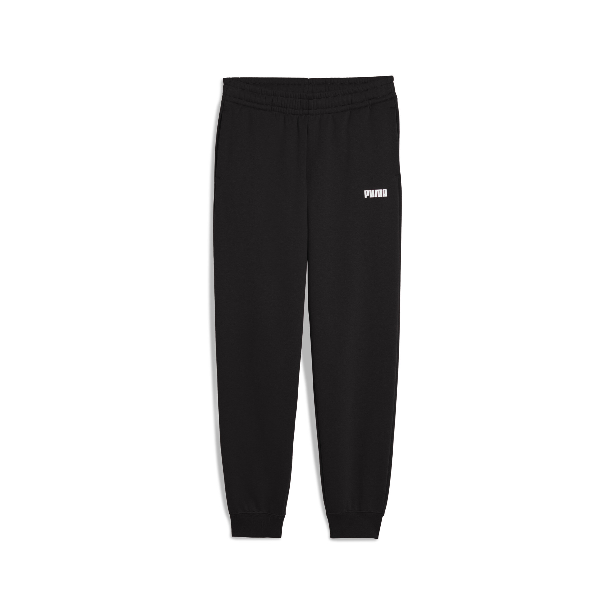 PUMA ESS No. 1-logo fleece sweatpant voor Dames, Zwart, Maat 15-16Y