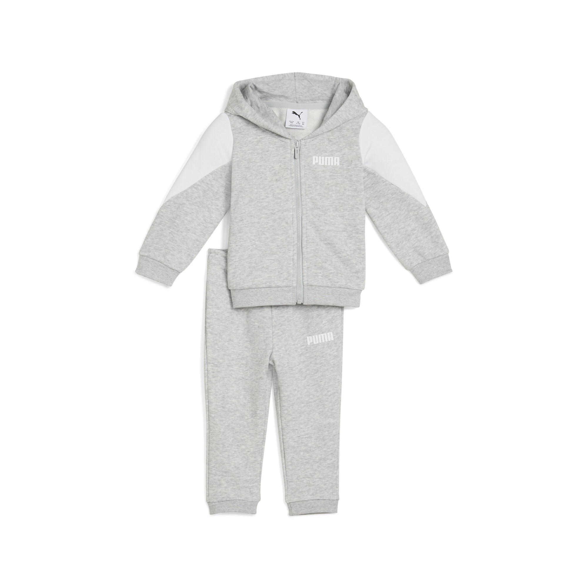 Puma Essentials Logo Hoodie-Set Babys | Mit Plain | Light Gray Heather | Größe: 2-3Y