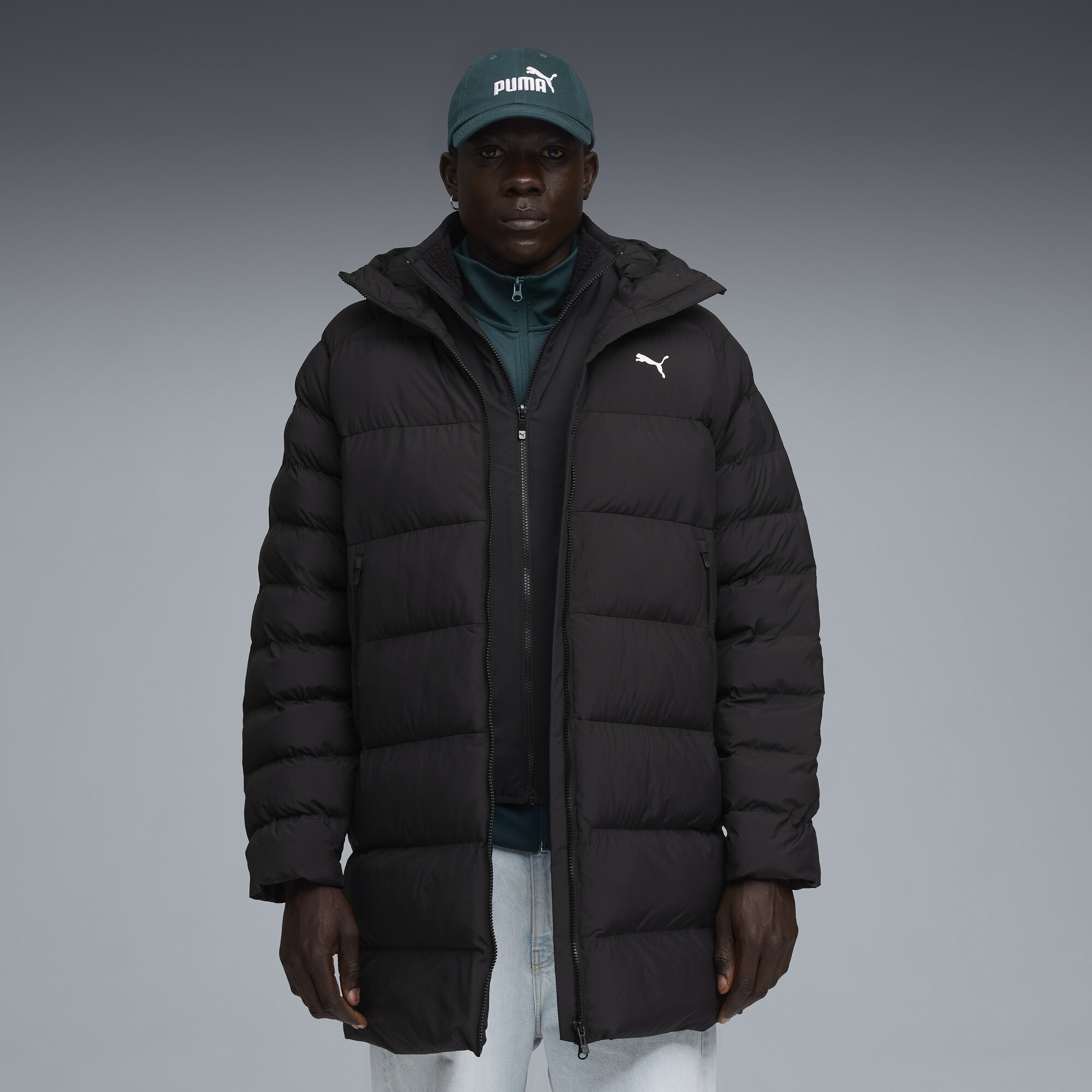 Куртка Mono Hooded Parka Men | Цвет: Черный | Puma Black | Puma
