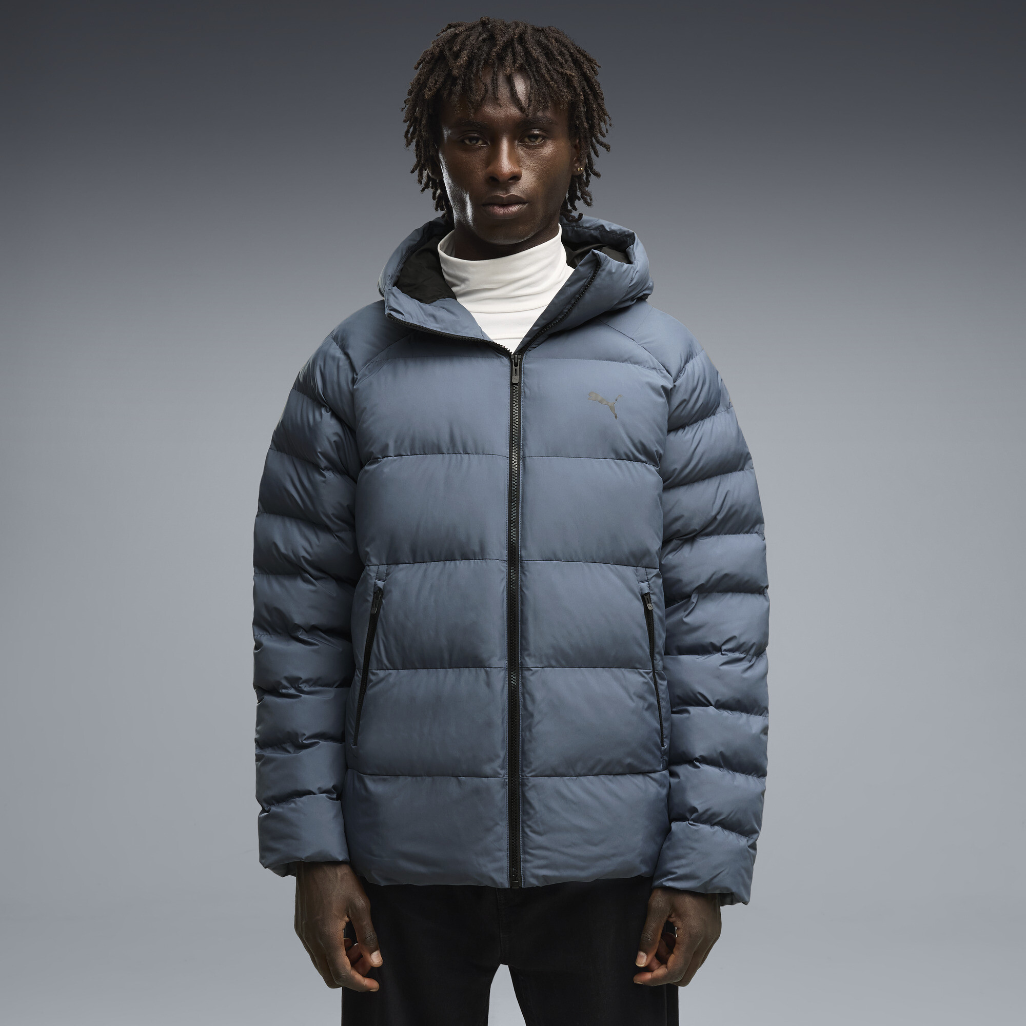 PUMA Mono Kapuzenjacke Herren, Kleidung, Blau, M