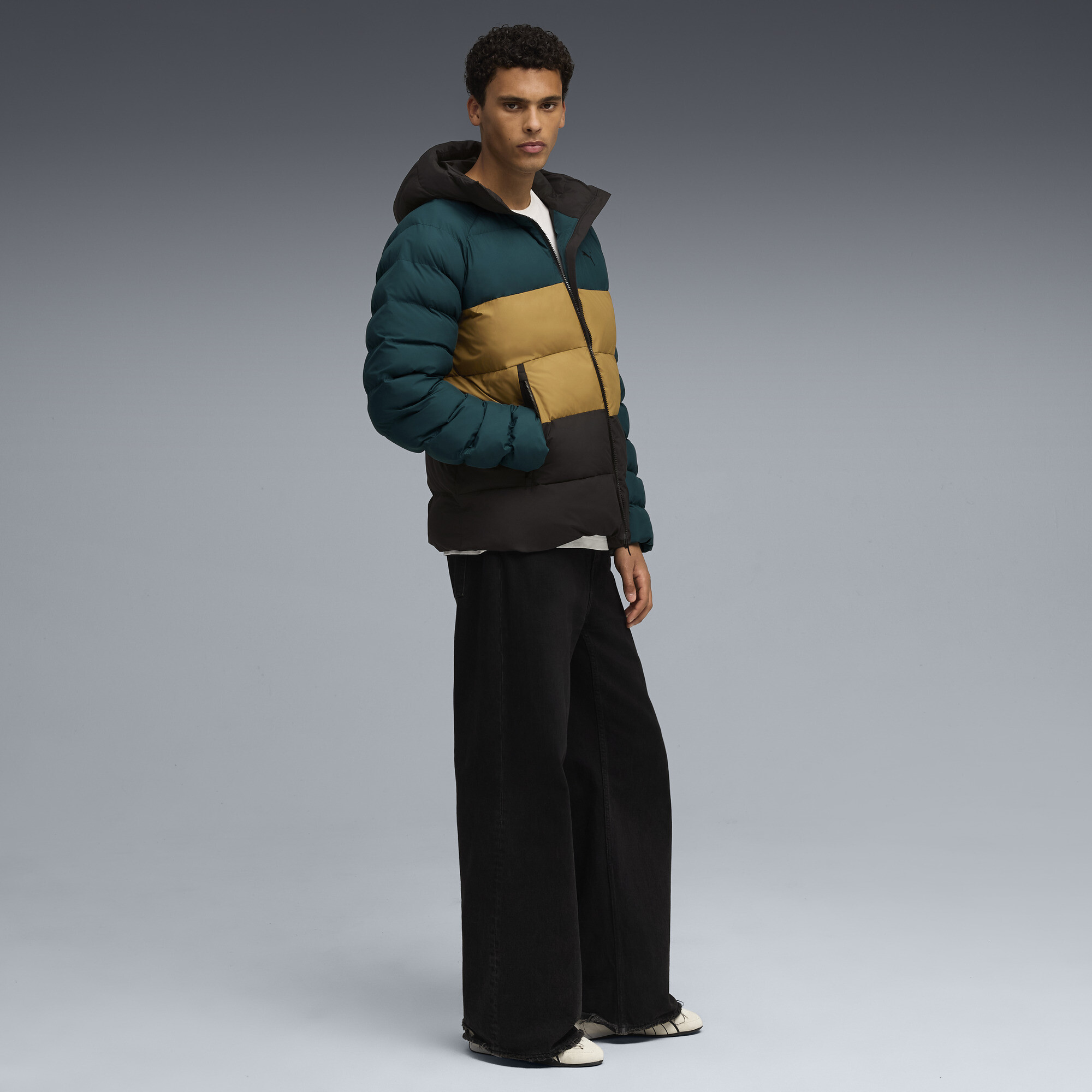 PUMA Mono jack met capuchon voor Heren, Groen, Maat XL thumbnail 4