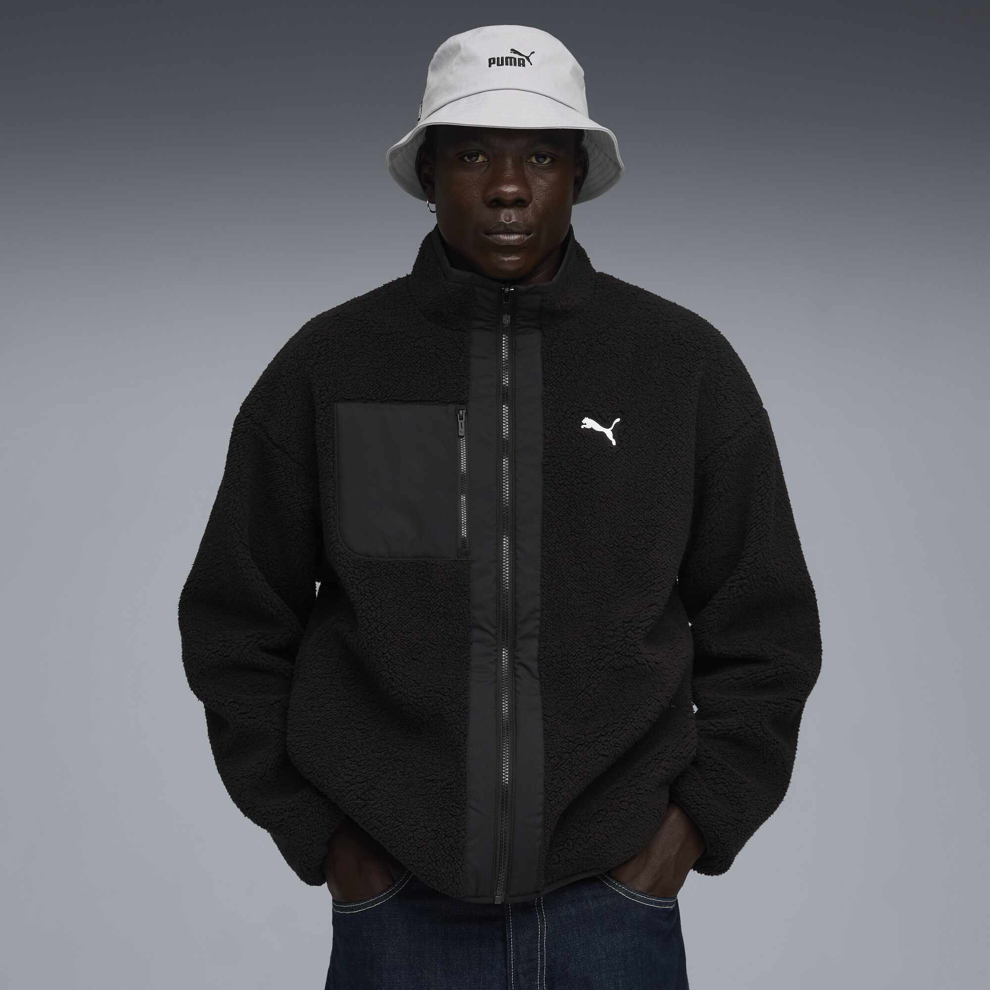 Chaqueta Reversible Hybrid Corderito para Hombre | Negro | Puma