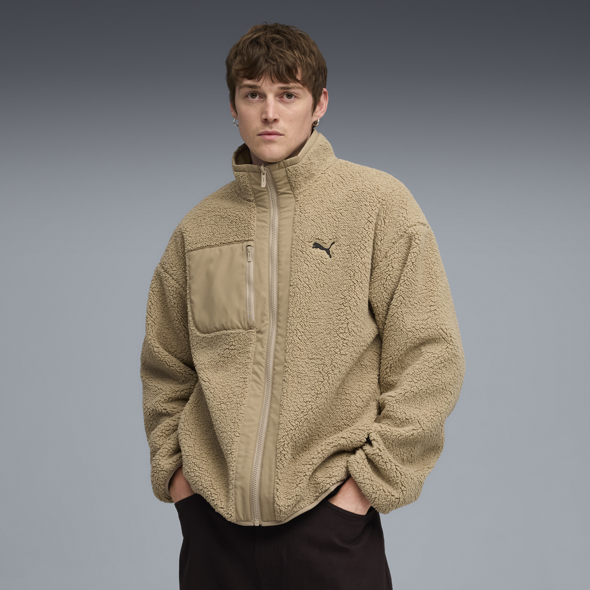 Куртка Reversible Hybrid Sherpa Jacket Men | Цвет: Бежевый | Ice