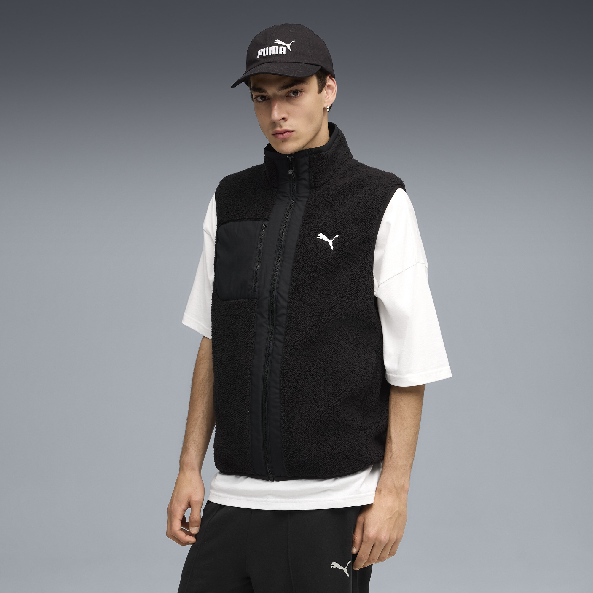 Жилет Reversible Hybrid Sherpa Vest Men | Цвет: Черный | Puma