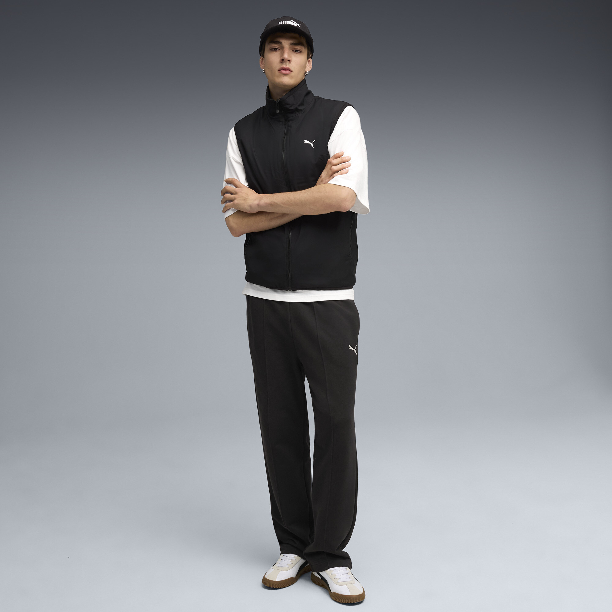 PUMA Omkeerbaar hybride sherpabodywarmer voor Heren, Zwart, Maat XL thumbnail 4