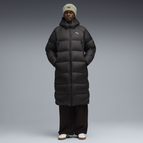 Campera PUMA puffer larga de plumón para Hombre En Negro