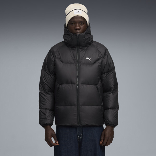 Campera PUMA puffer de plumón con capucha para Hombre En Negro
