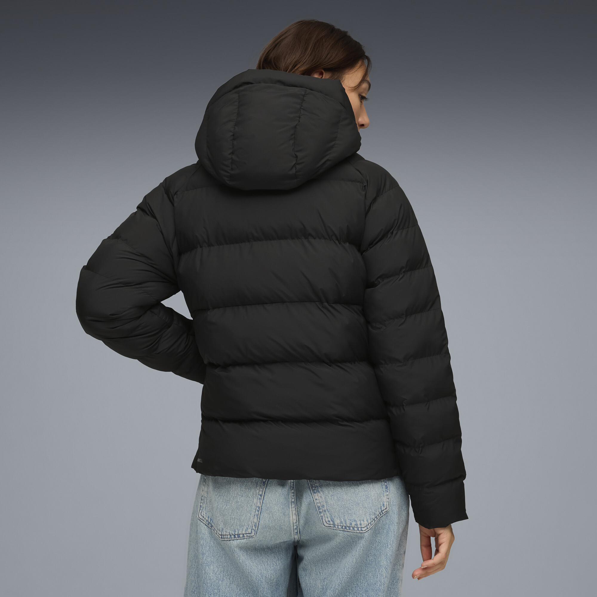 PUMA Mono jack met capuchon voor Dames, Zwart, Maat L thumbnail 5