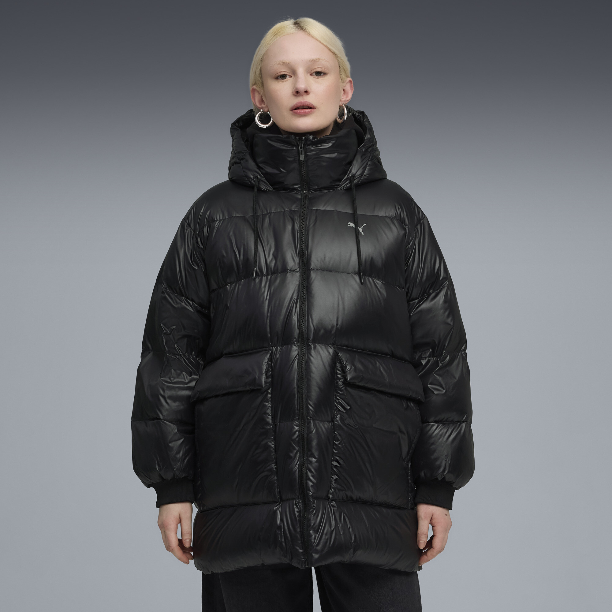 Пуховик Style Hooded Down Jacket Women | Цвет: Черный | Puma Black