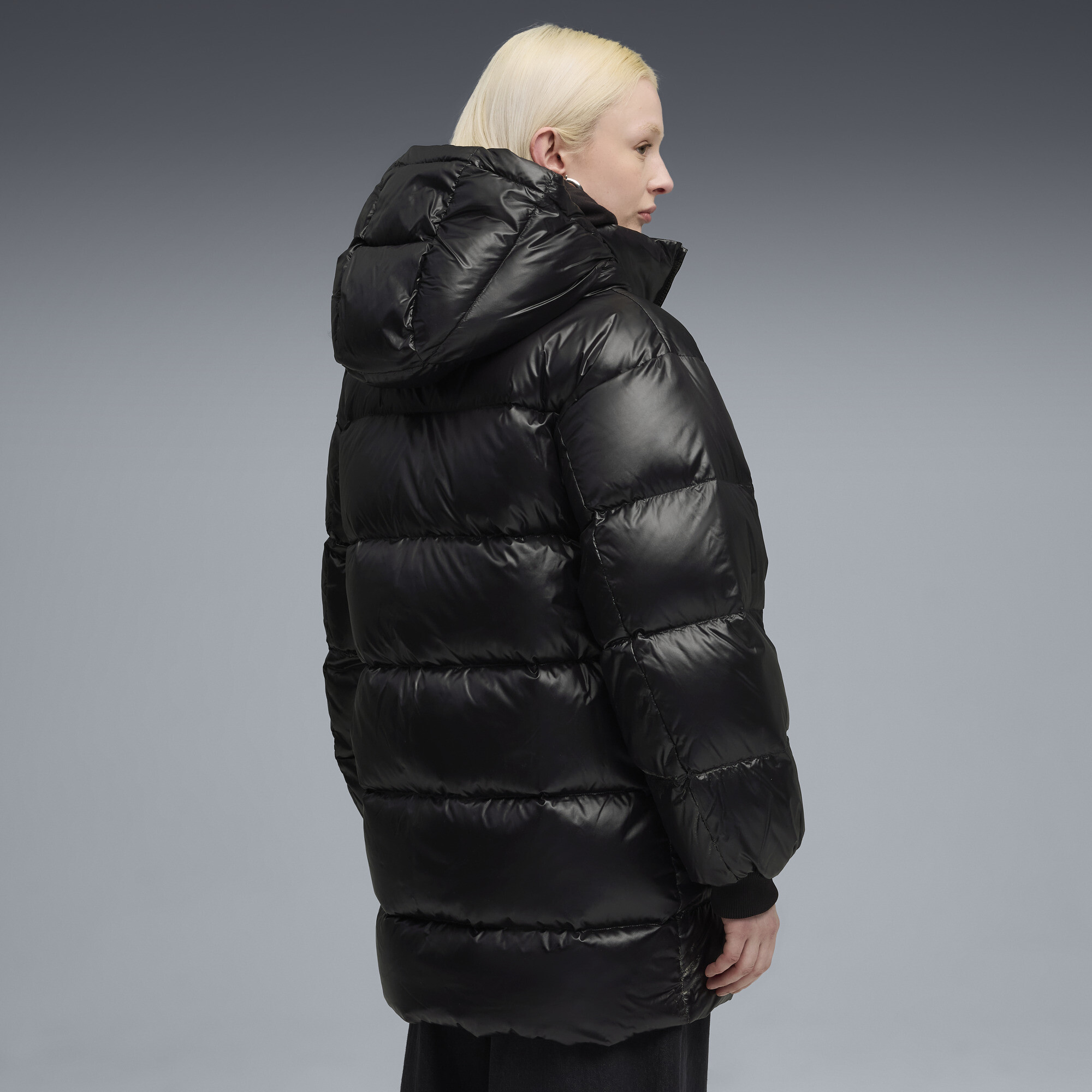 PUMA Style donsjas met capuchon voor Dames, Zwart, Maat XXS thumbnail 5