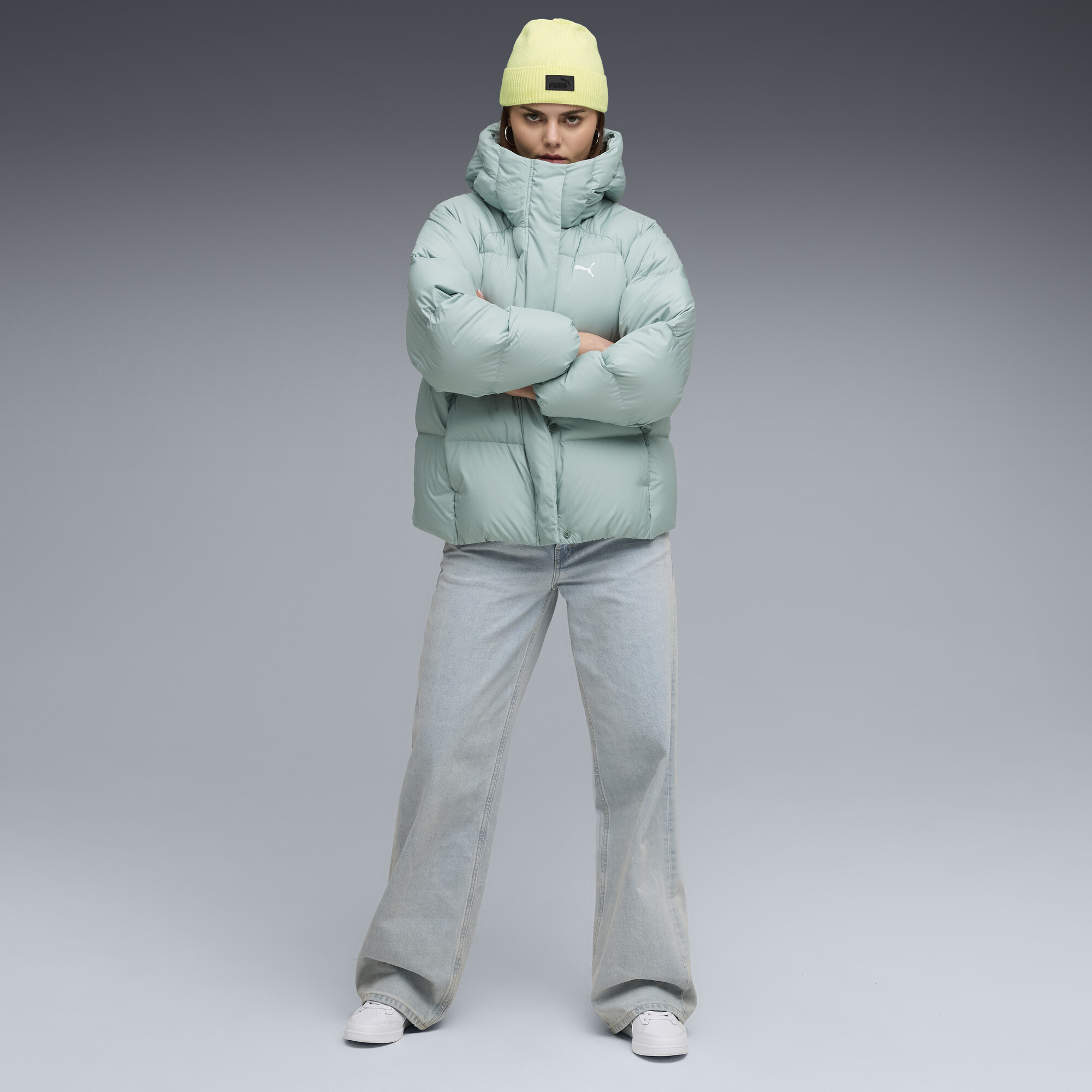 PUMA Donzen pufferjack met capuchon voor Dames, Maat XL thumbnail 4