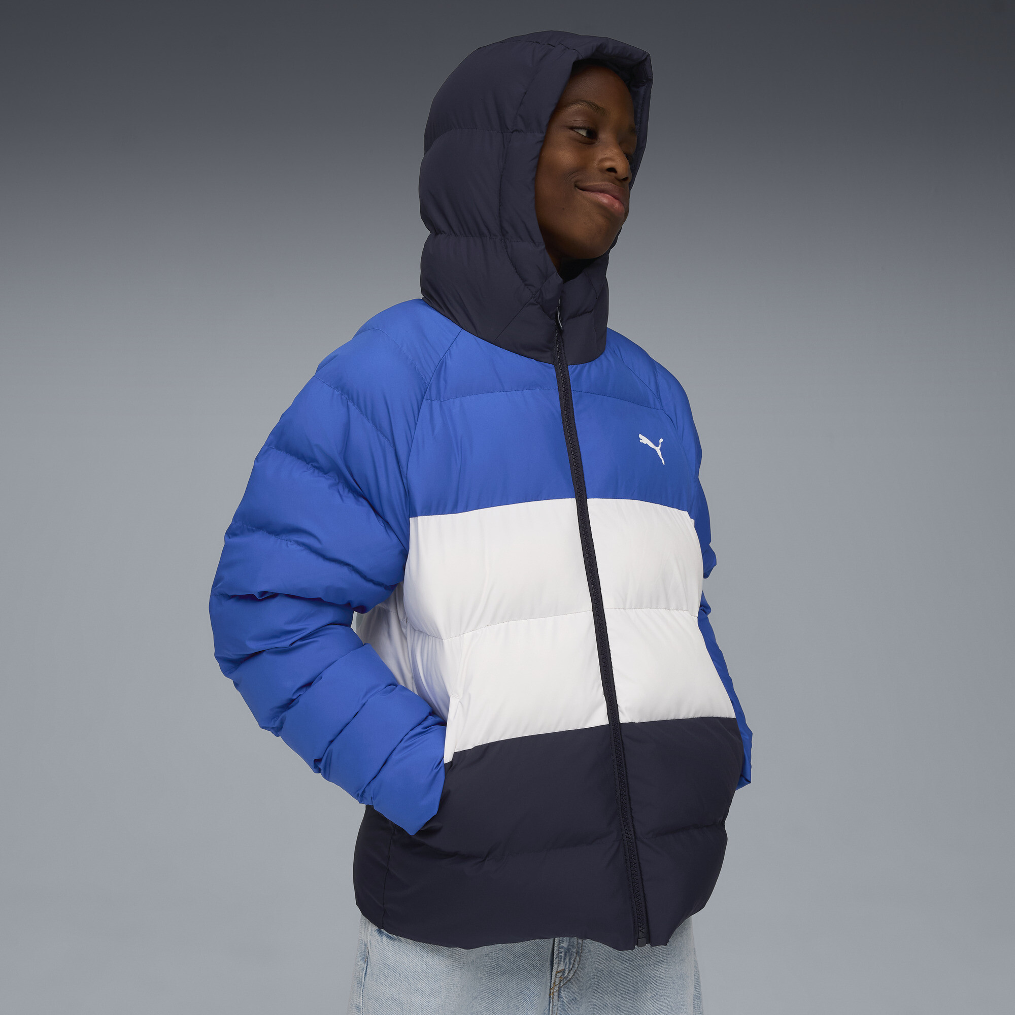 PUMA Outerwear Big Kids' Hooded Puffer Jacket - Picture 9 of 12