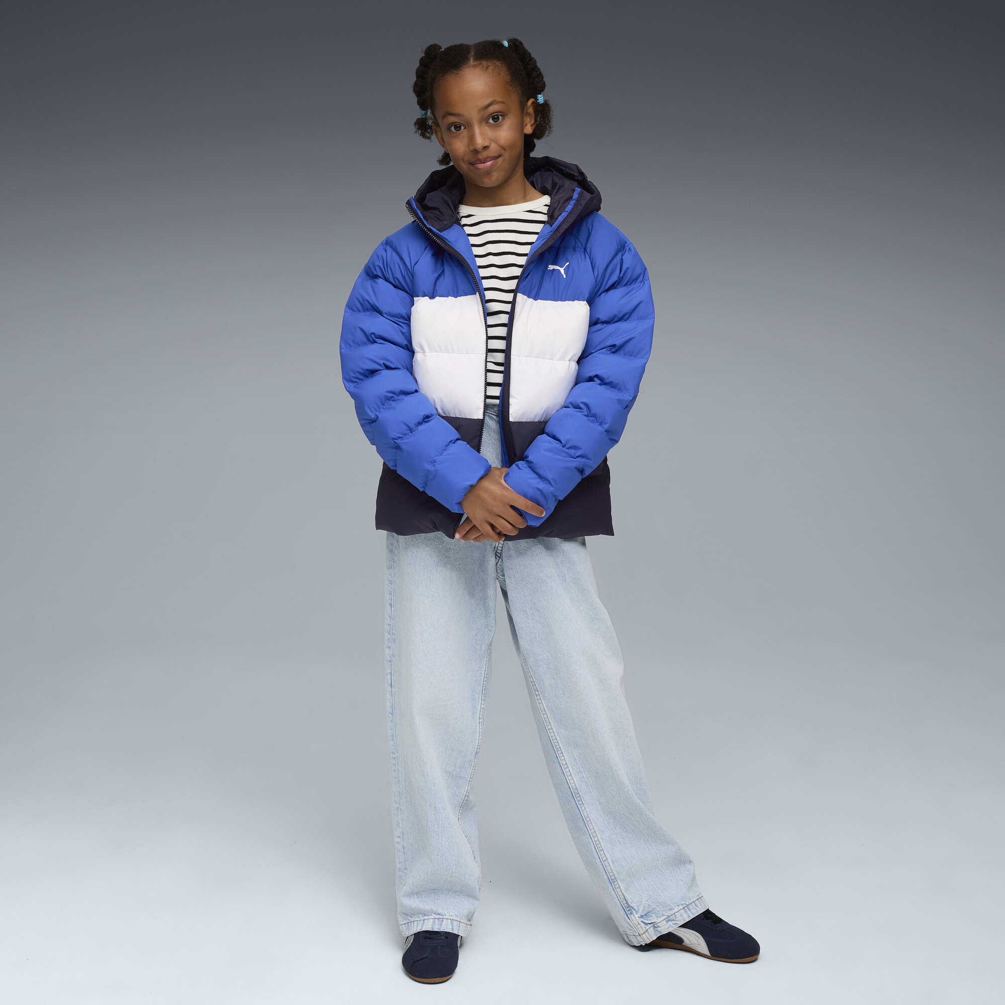 PUMA Outerwear Big Kids' Hooded Puffer Jacket - Picture 10 of 12
