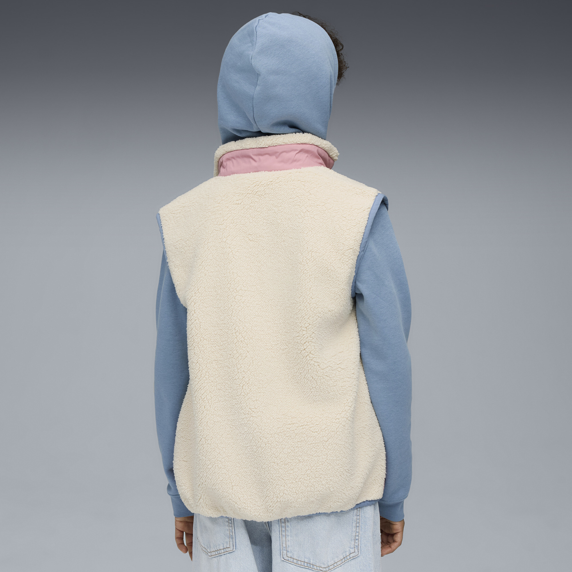 PUMA Hybride sherpabodywarmer, Maat 13-14Y thumbnail 4