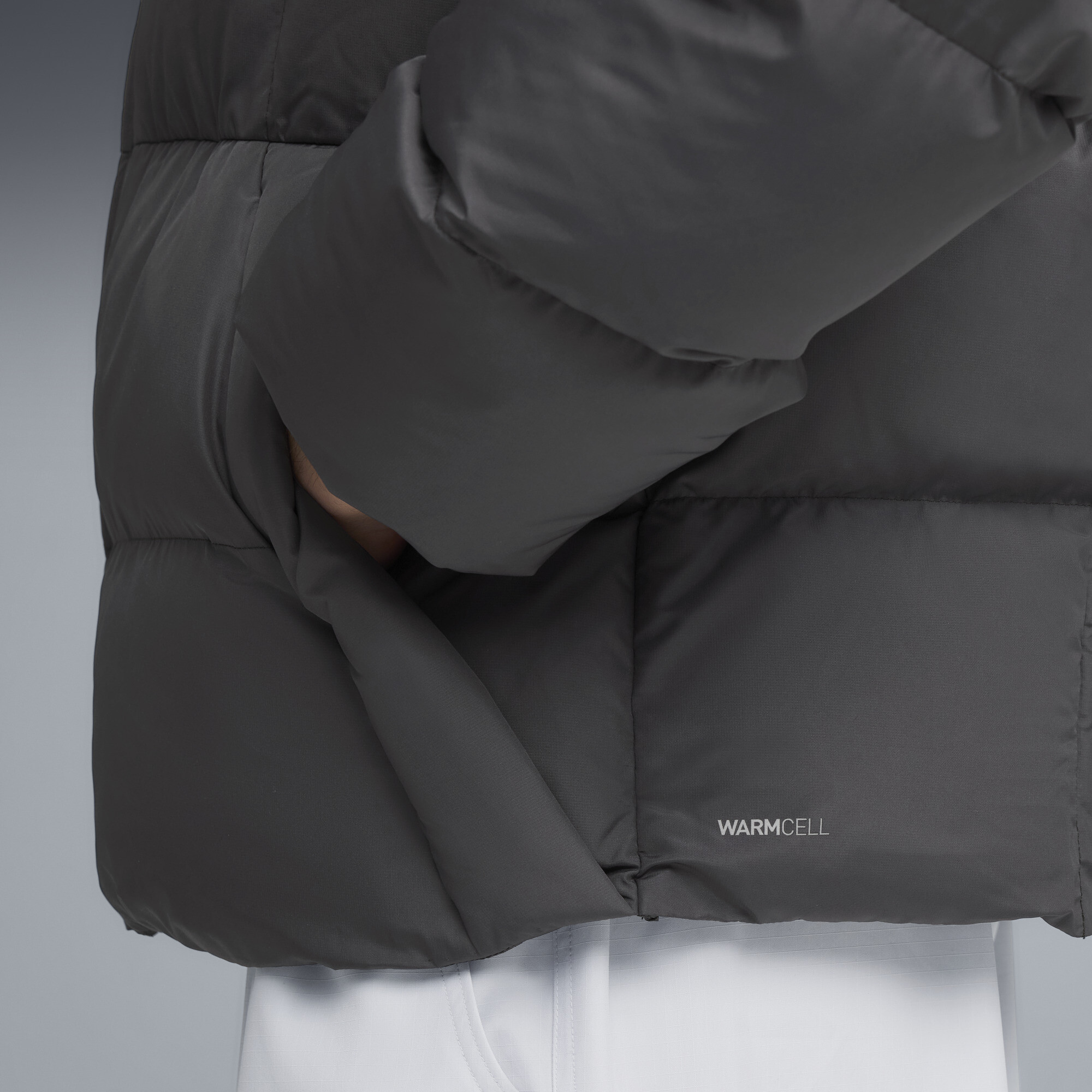 PUMA Wardrobe Essentials pufferjack voor Heren, Grijs, Maat XXL thumbnail 4