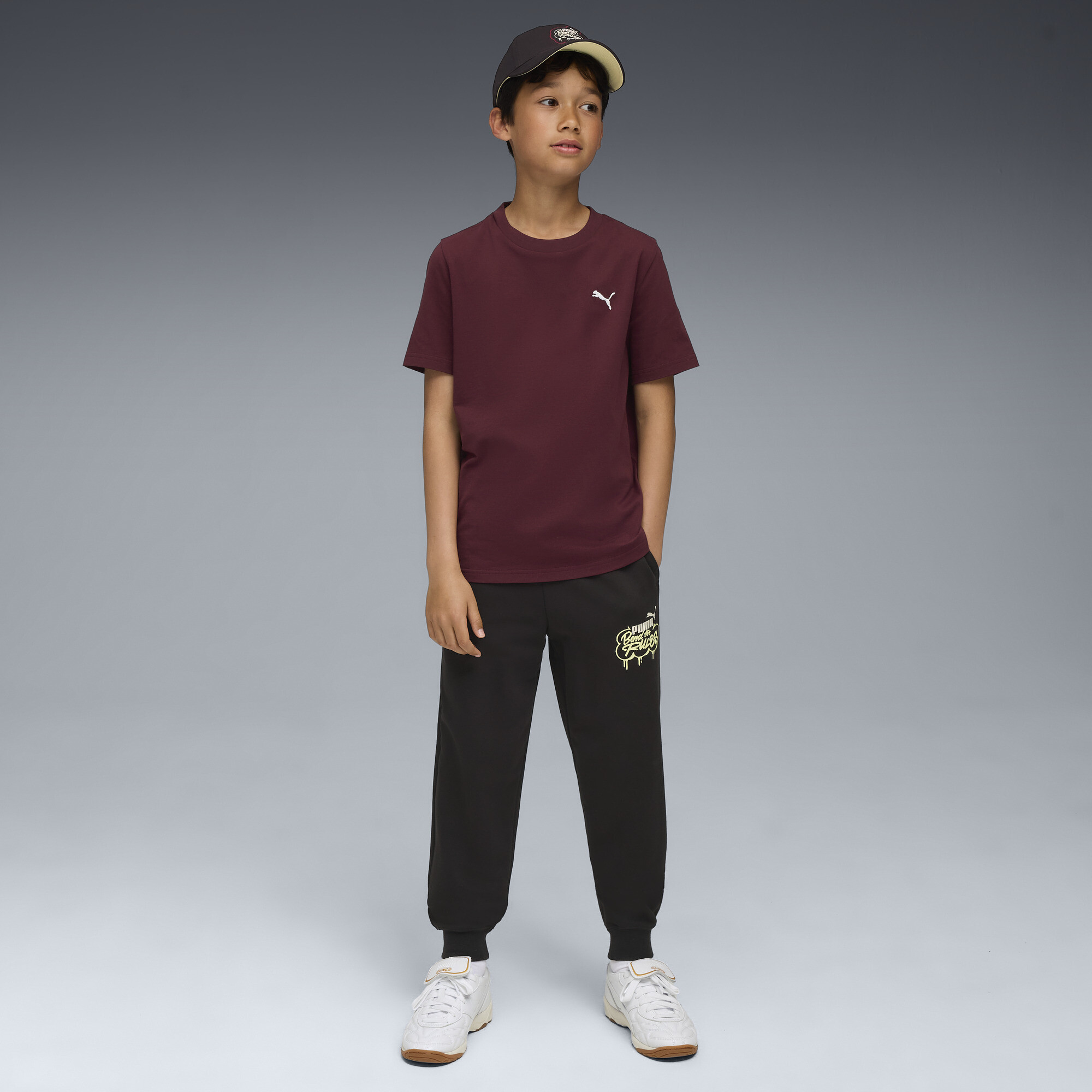 PUMA MID90s sweatpant voor Heren, Zwart, Maat 11-12Y thumbnail 2