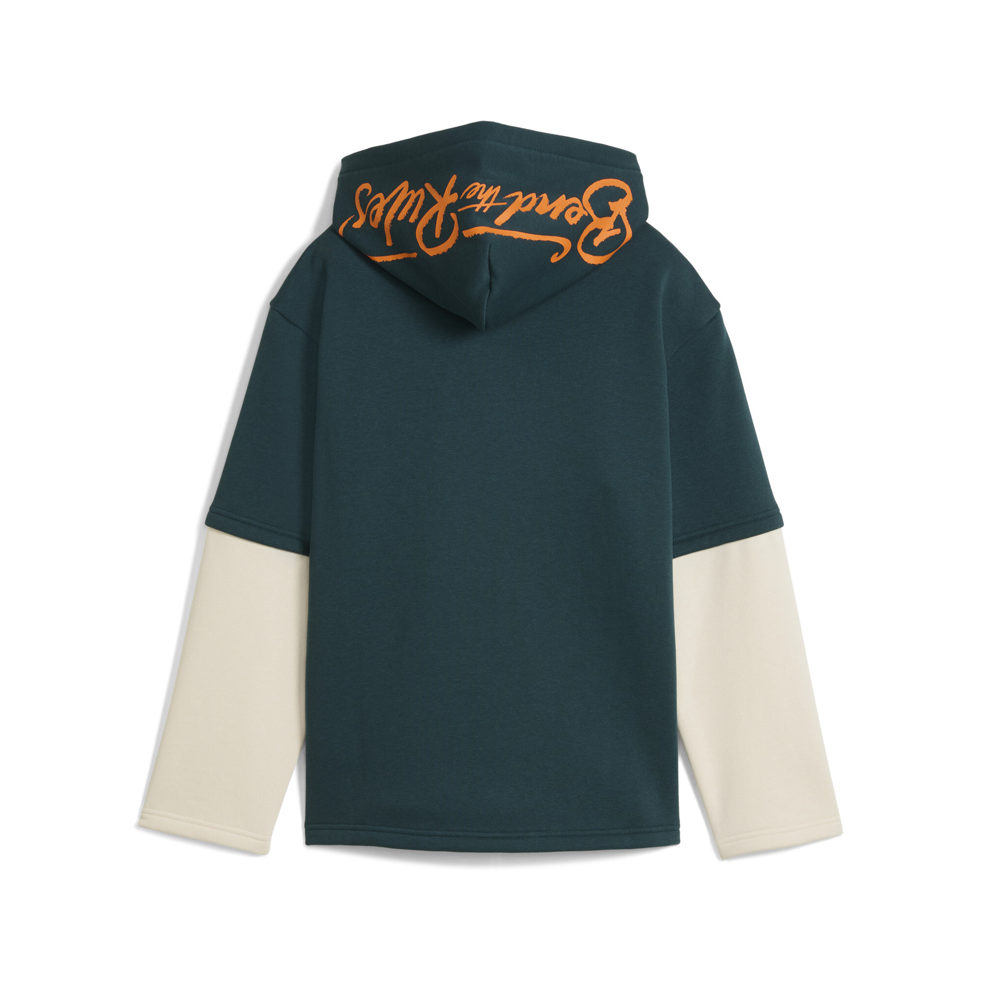 PUMA MID90s gelaagde hoodie voor Heren, Groen, Maat 13-14Y thumbnail 2