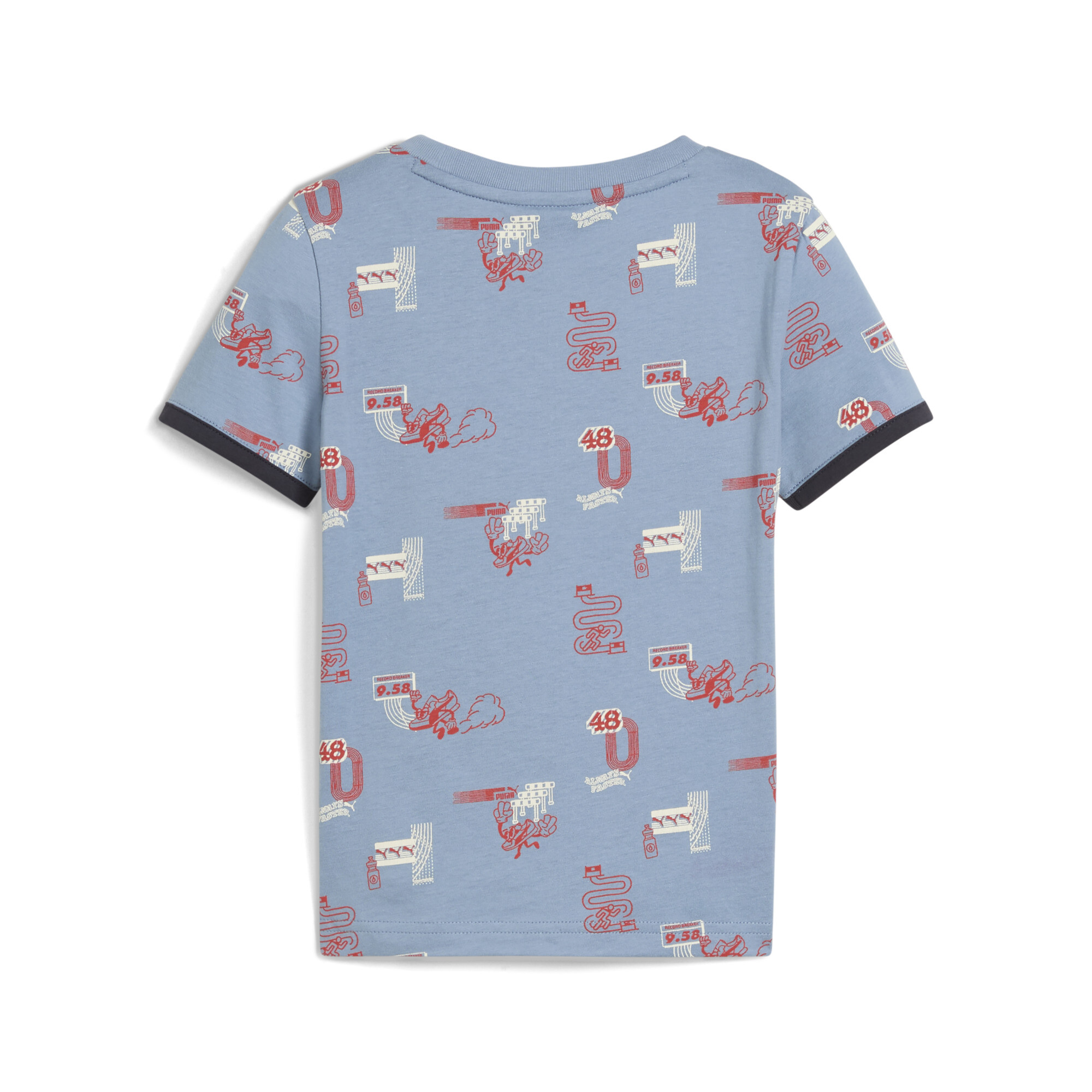 PUMA Little Runners T-shirt, Blauw, Maat 2-3Y thumbnail 2