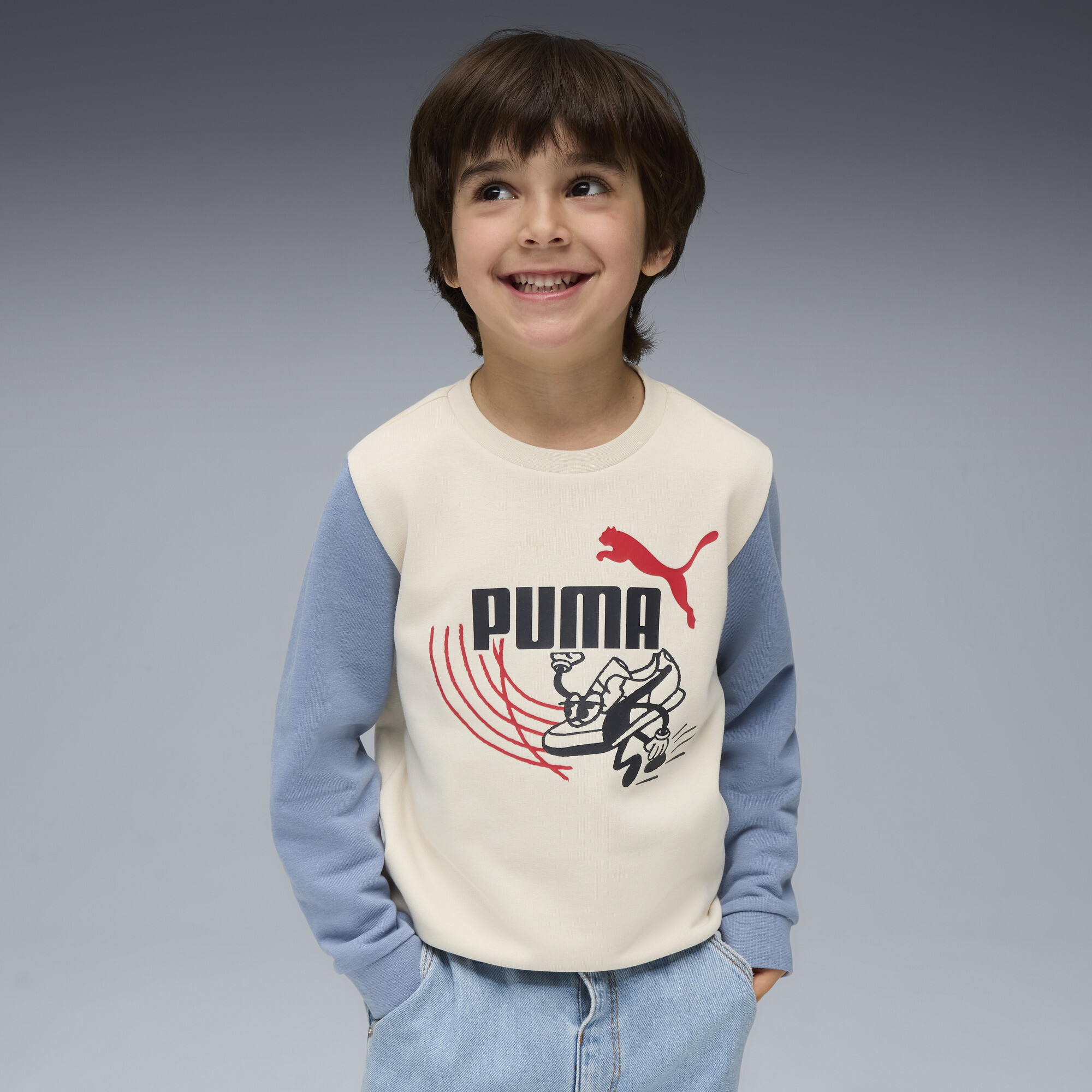 PUMA Little Runners Crew, Maat 5-6Y thumbnail 5