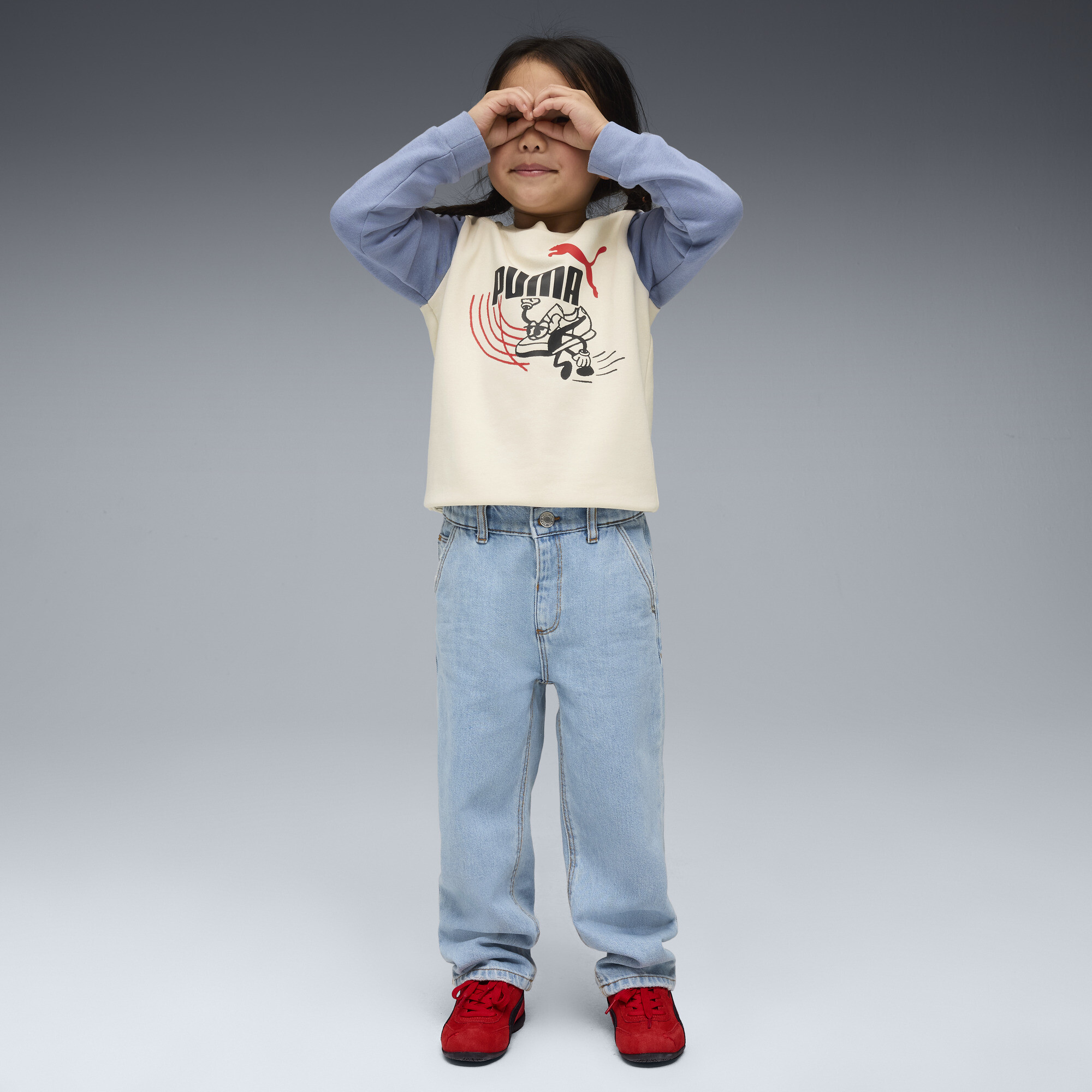 PUMA Little Runners Crew, Maat 5-6Y thumbnail 3