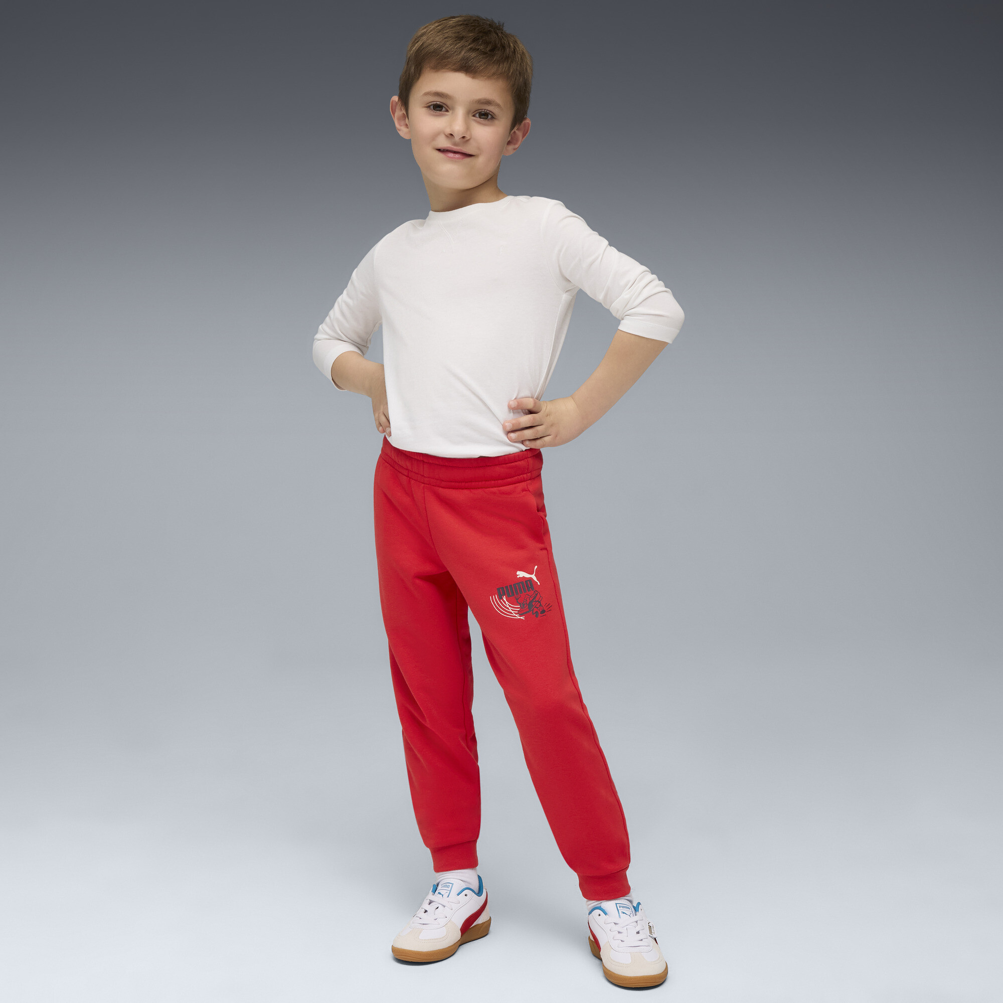 PUMA Little Runners sweatpant, Rood, Maat 6-7Y thumbnail 5
