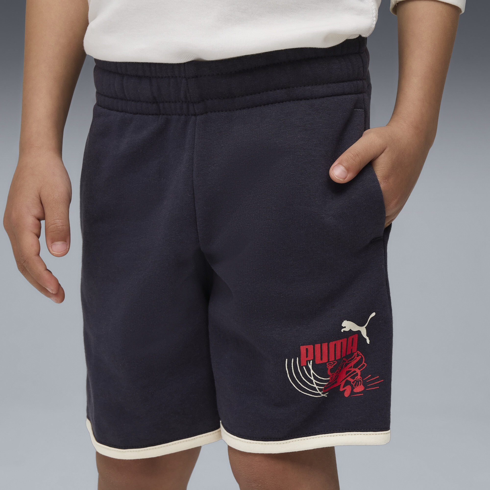 PUMA Little Runners short, Blauw, Maat 5-6Y thumbnail 4