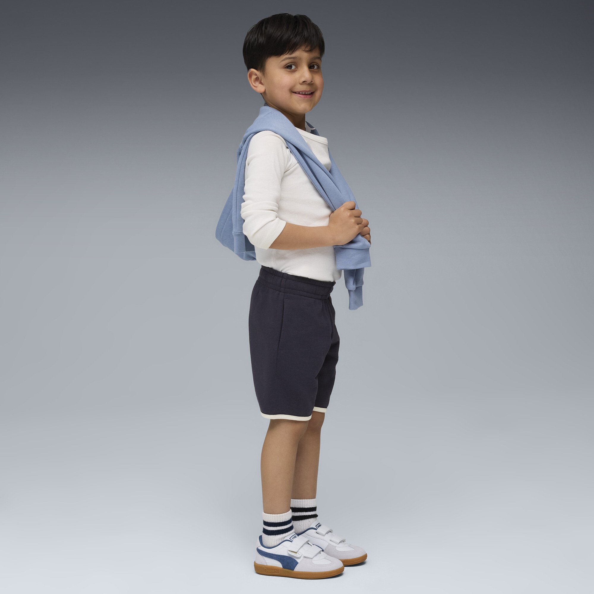 PUMA Little Runners short, Blauw, Maat 5-6Y thumbnail 3