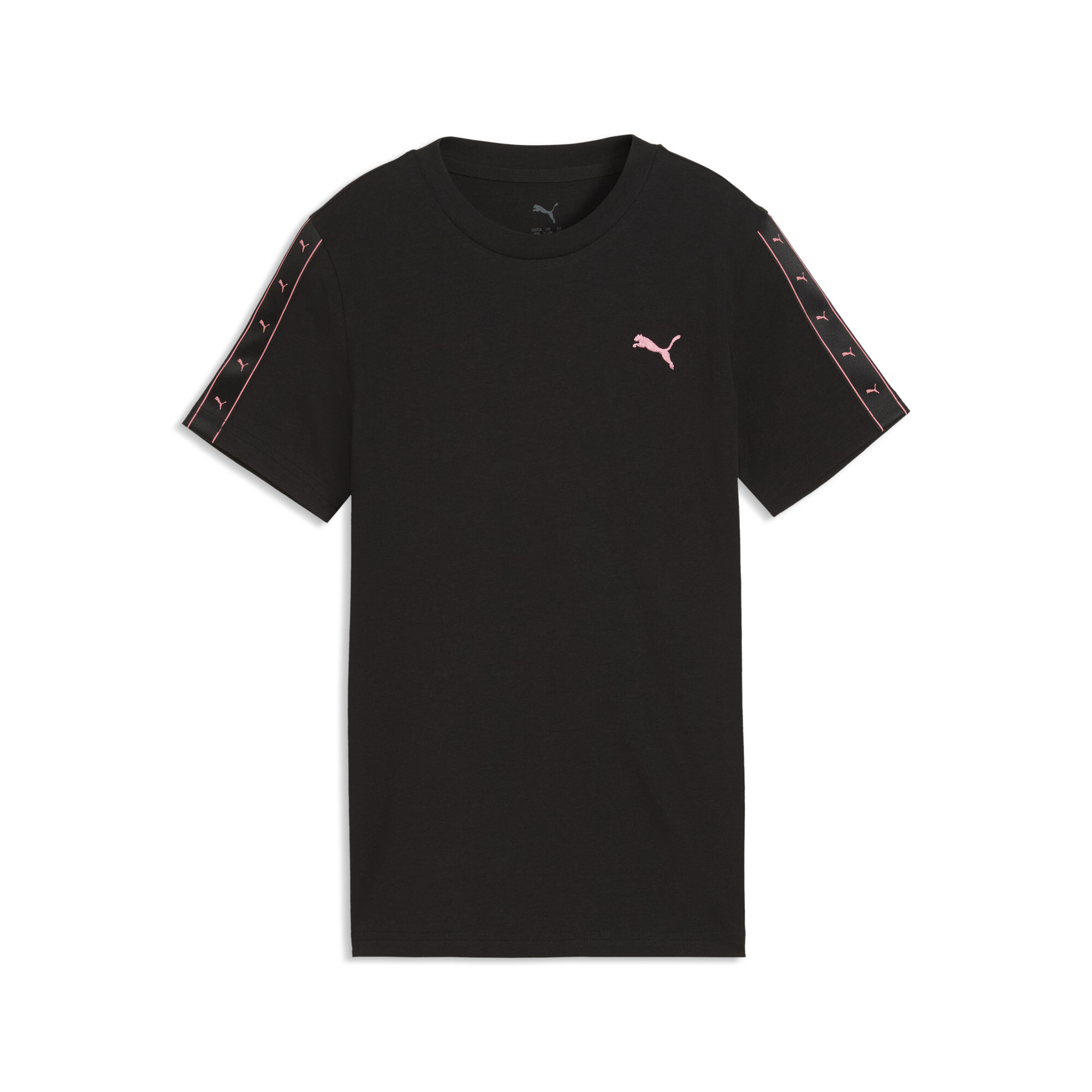 PUMA Essentials T-shirt met band voor Dames, Zwart, Maat 9-10Y