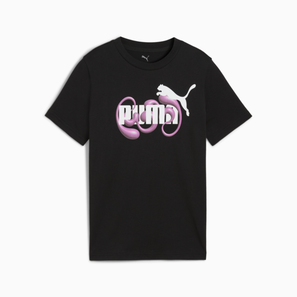 Graphic No. 1 Logo Tee Youth, PUMA Black, large-MEX