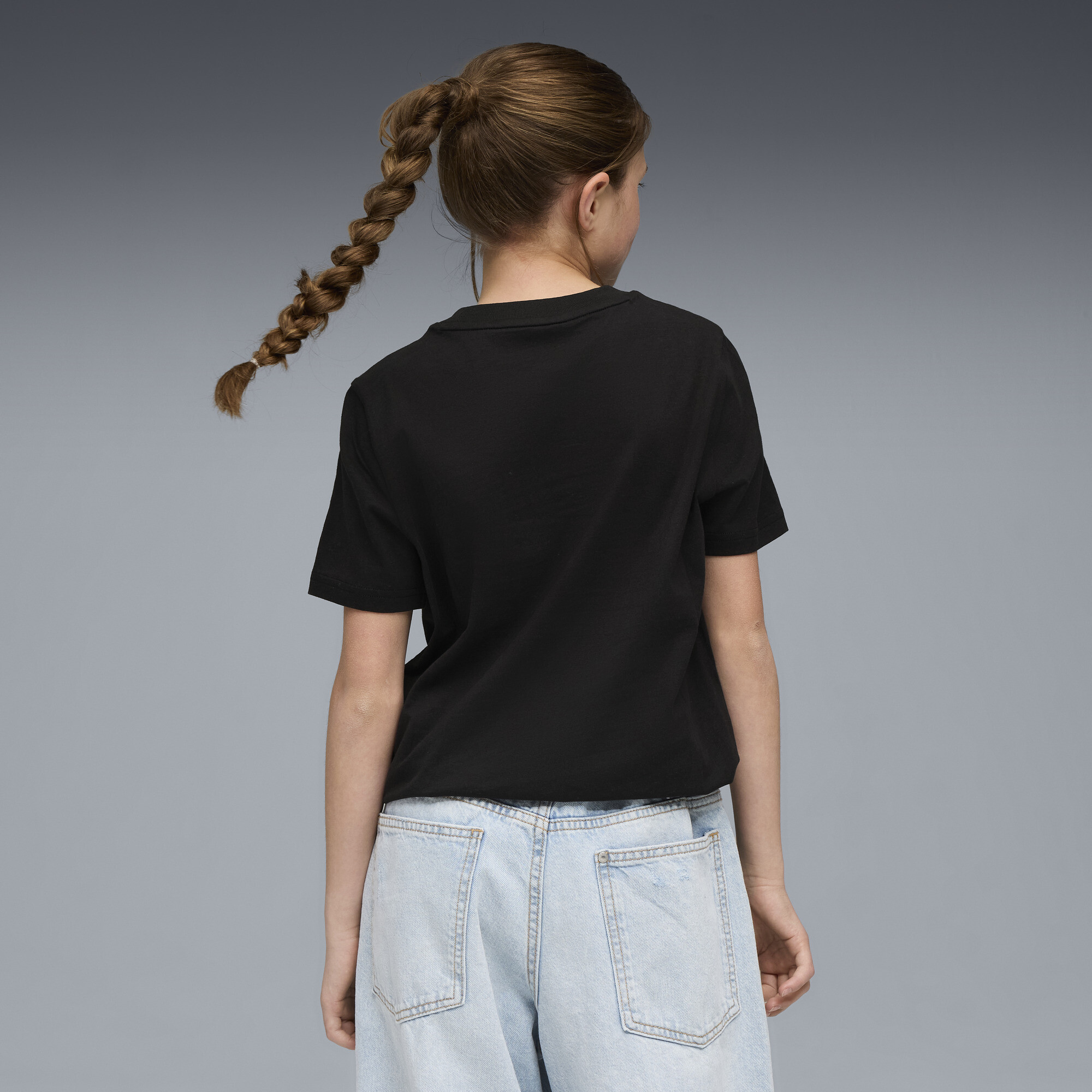 PUMA Essentials Graphic Animal T-shirt met afbeelding voor Dames, Zwart, Maat 7-8Y thumbnail 5