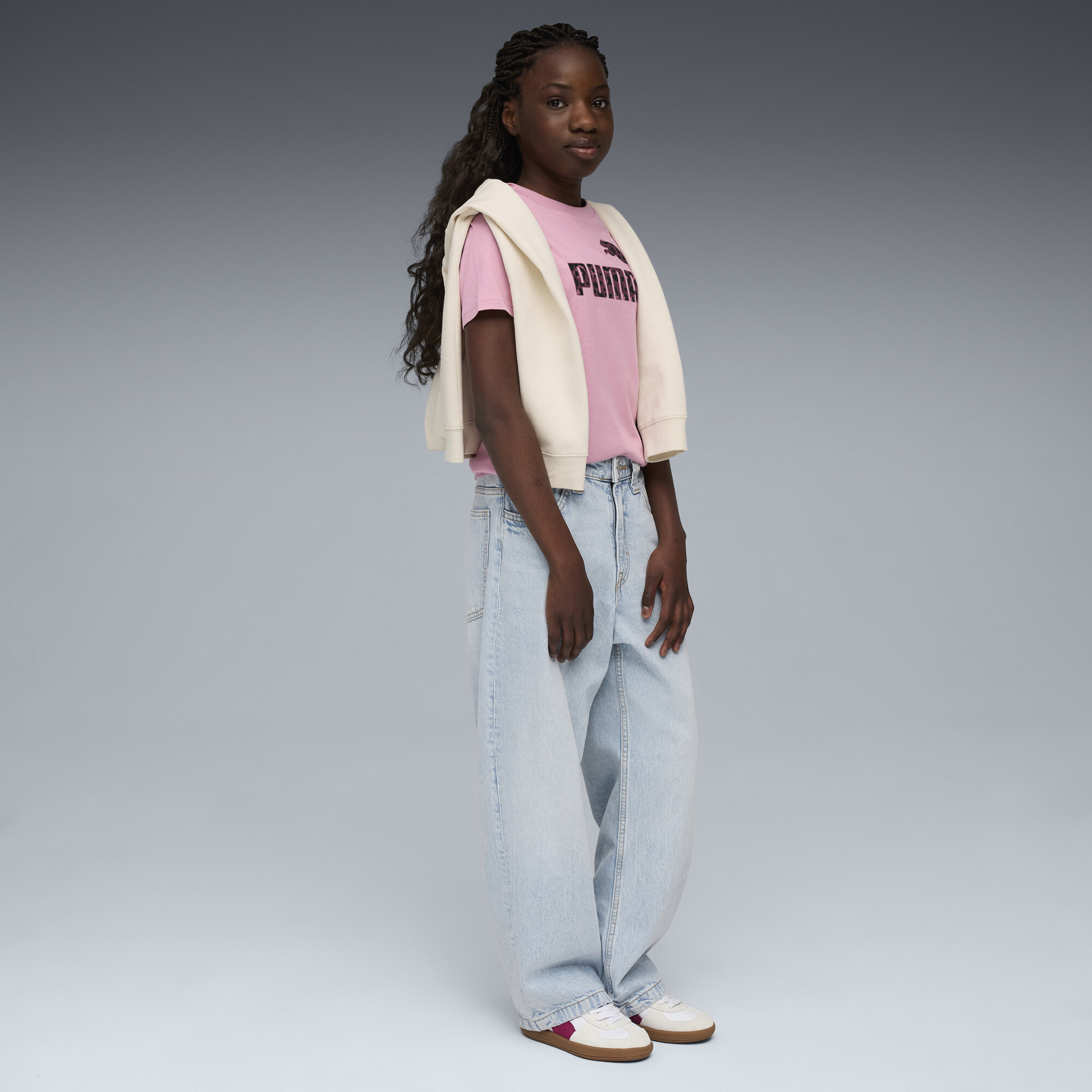 PUMA Essentials Graphic Animal T-shirt met afbeelding voor Dames, Roze, Maat 7-8Y thumbnail 4