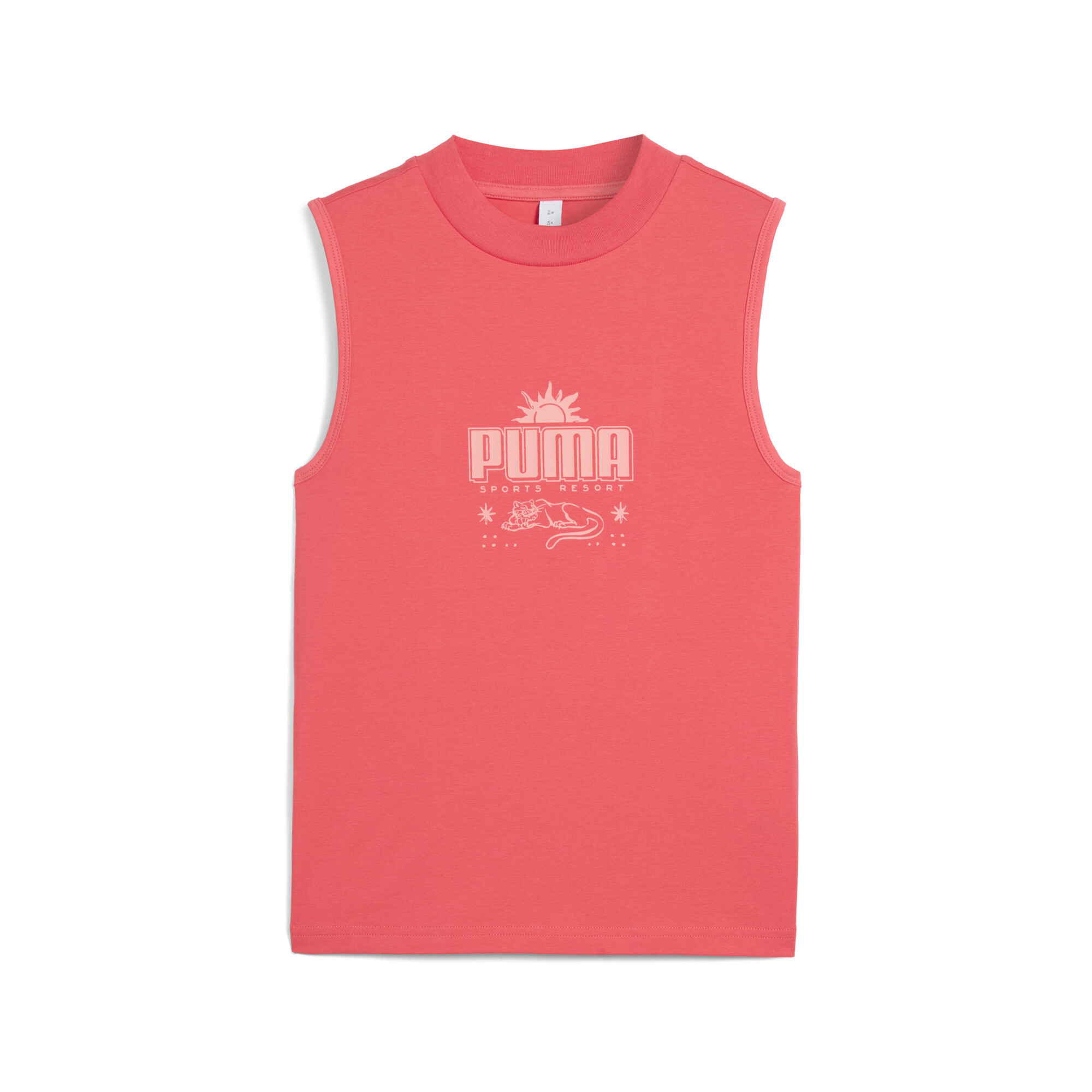Puma Palm Resort Graphic Slim Tanktop Damen | Mit Other Pattern | Peach Frost | Größe: M