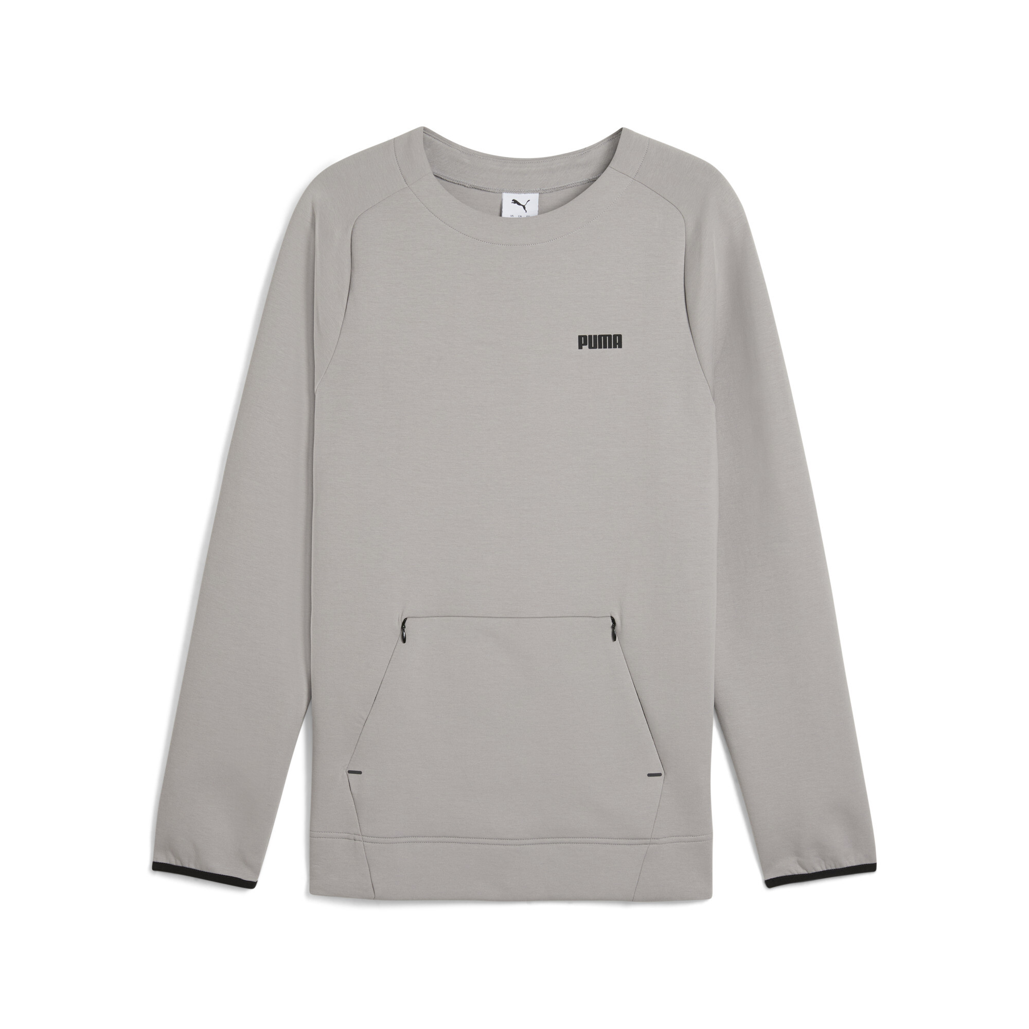 PUMA Spacer sweater met ronde hals voor Heren, Grijs, Maat XXL