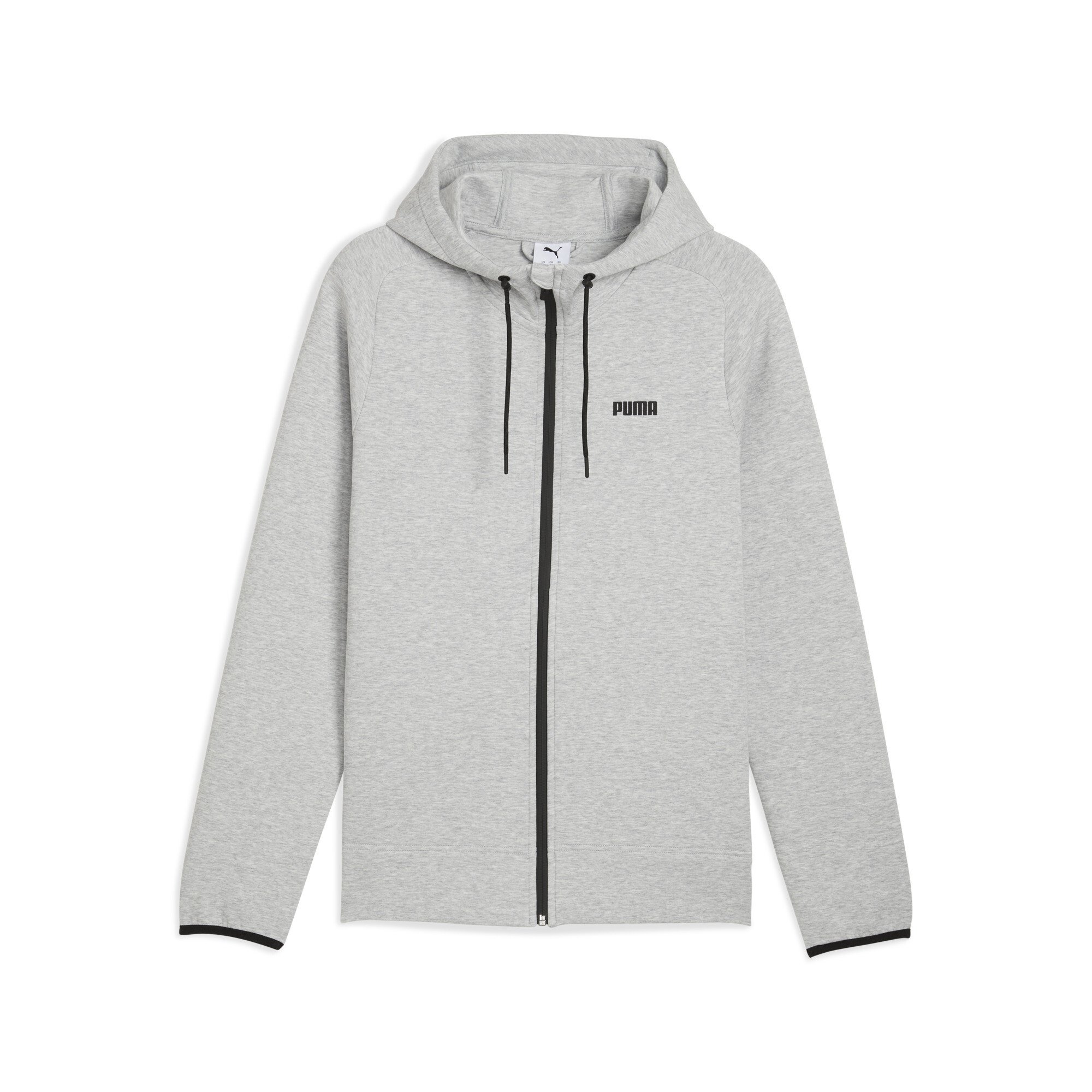 Puma Spacer Kapuzenjacke Herren | Light Gray Heather | Größe: XS