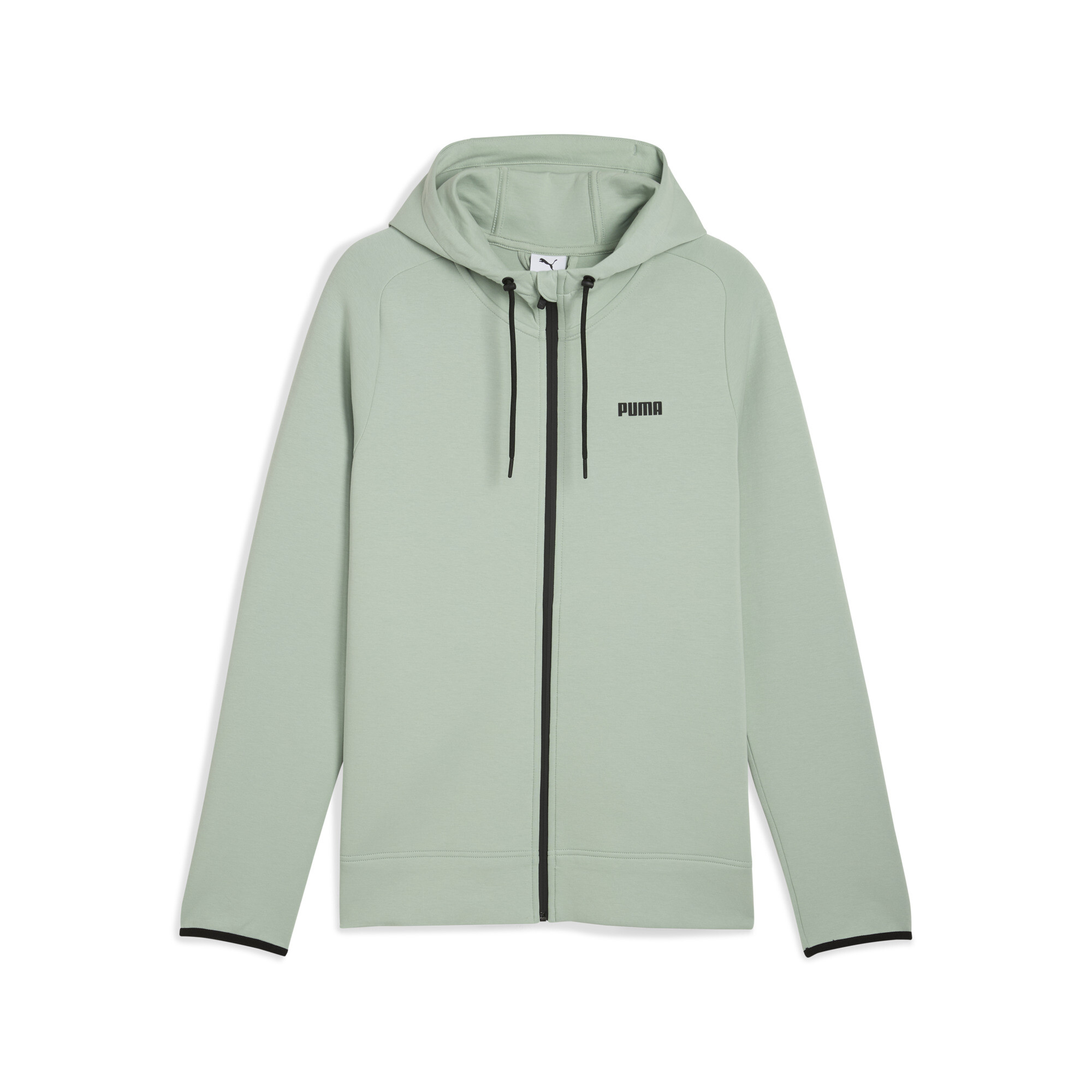 Spacer hoodie met rits voor Heren, Groen, Maat XL | PUMA