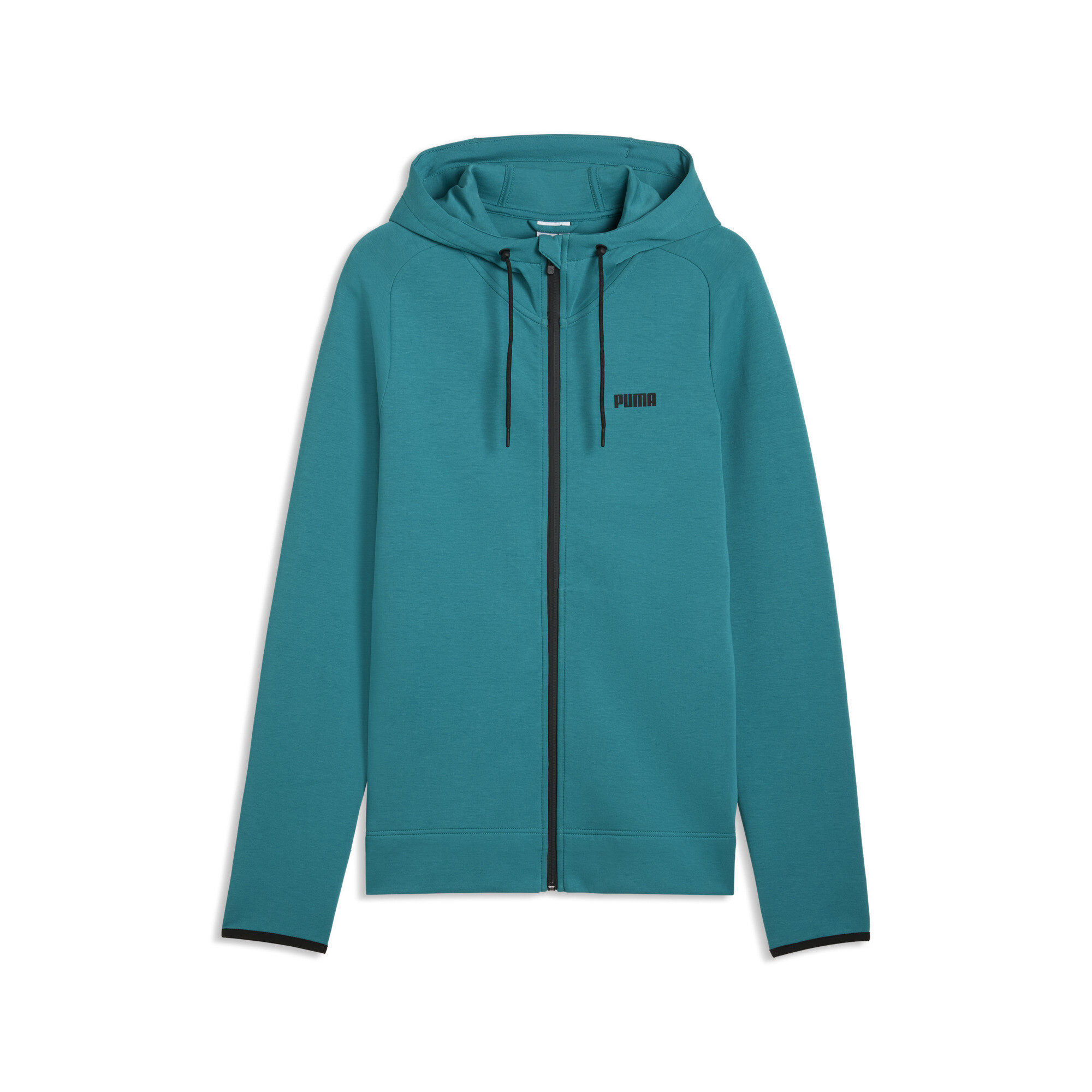 PUMA Spacer hoodie met rits voor Heren, Groen, Maat XL