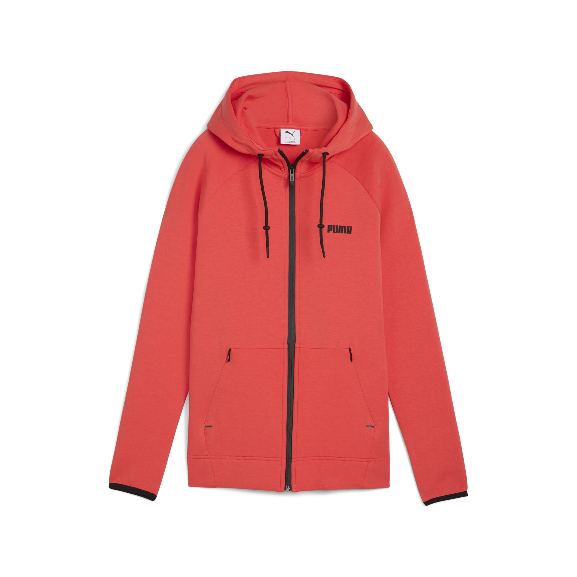 Puma Spacer Kapuzenjacke Damen | Mit Plain | Active Red | Größe: XXL