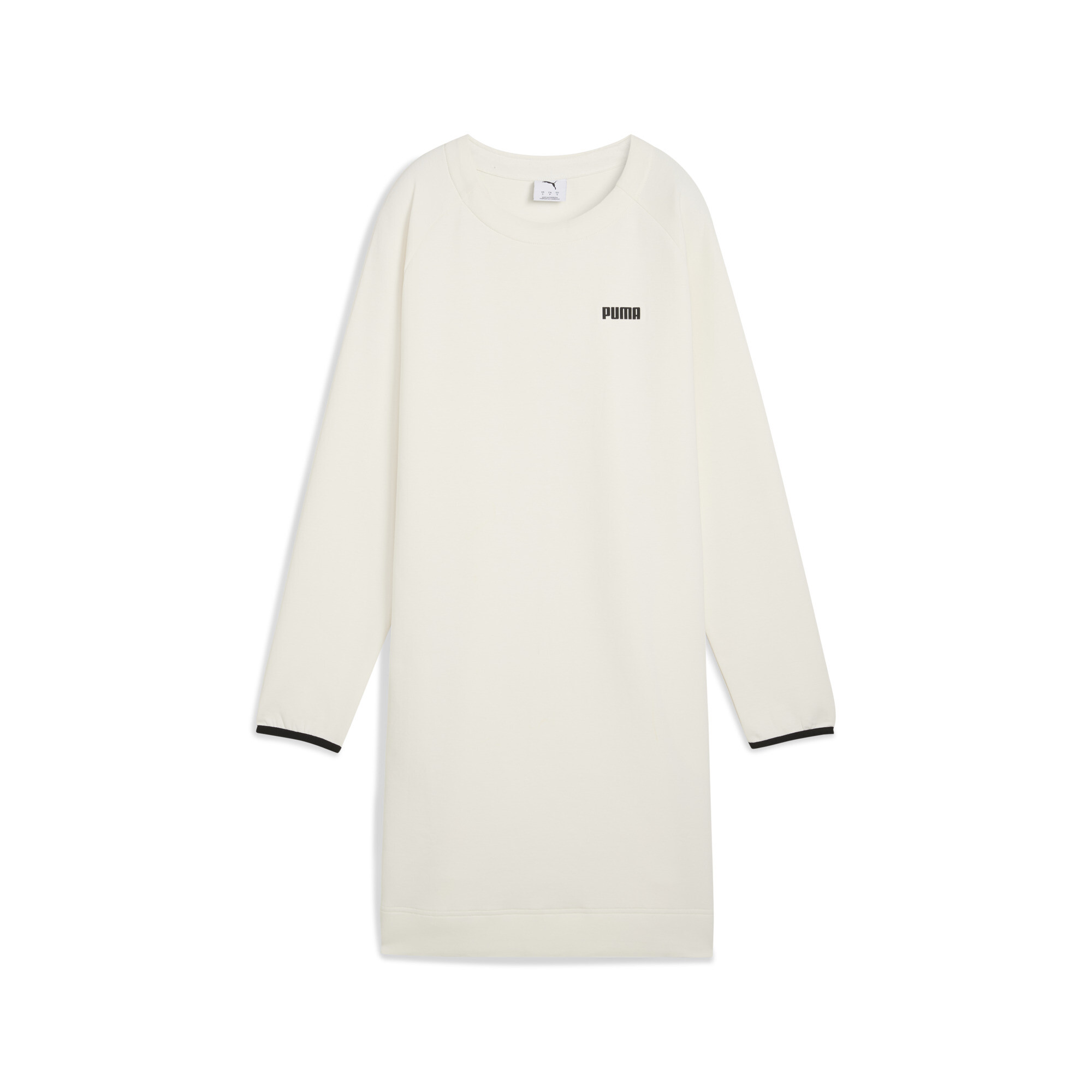 Puma Spacer Kleid Damen | Mit Plain | Warm White | Größe: L