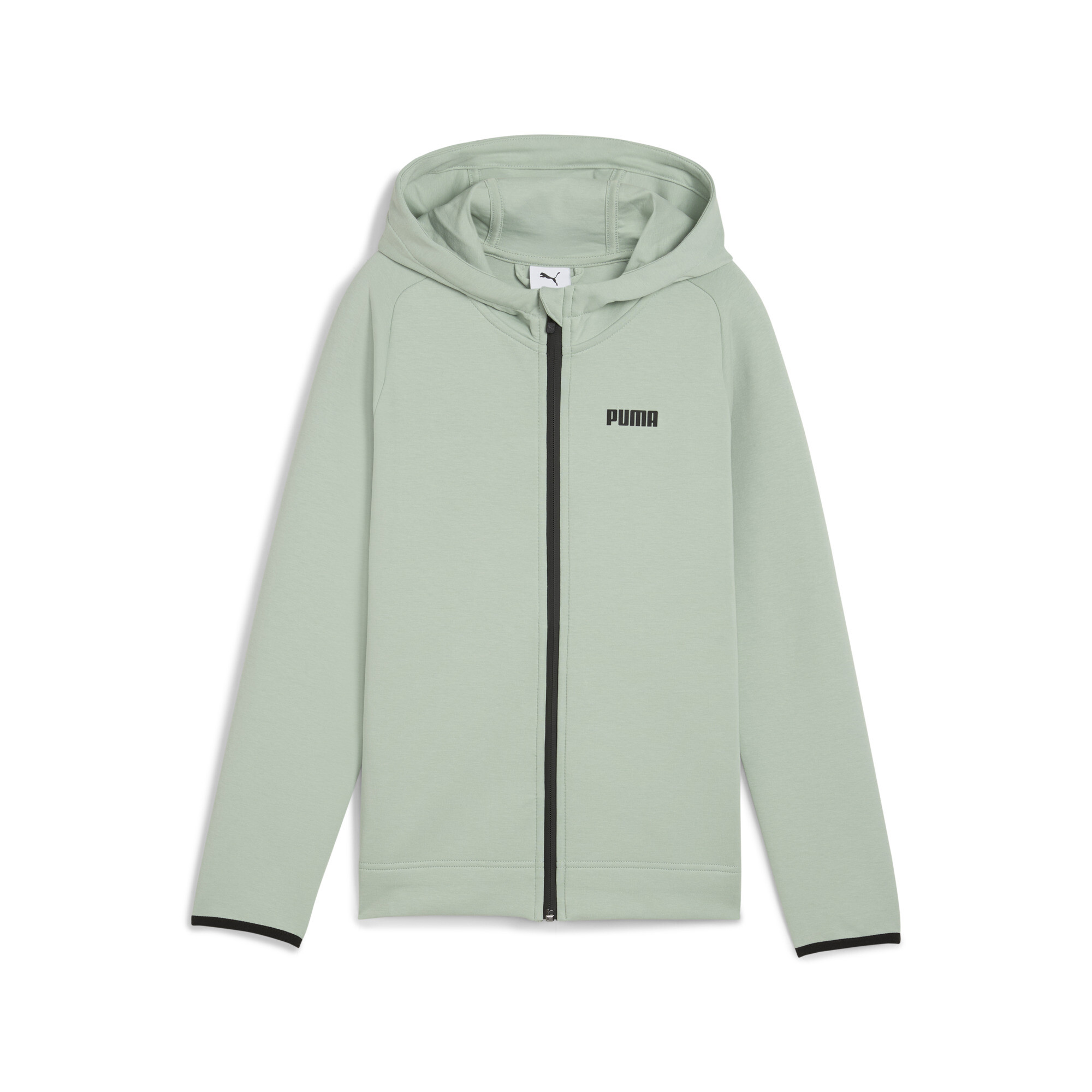 Puma Spacer Kapuzenjacke Teenager Für Herren Für Damen Für Kinder | Mit Plain | Green Fog | Größe: 11-12Y