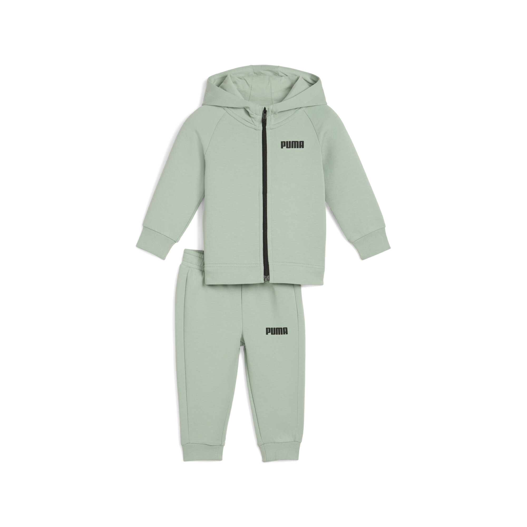 Puma Spacer Jogginganzug Babys | Mit Plain | Green Fog | Größe: 9-12M