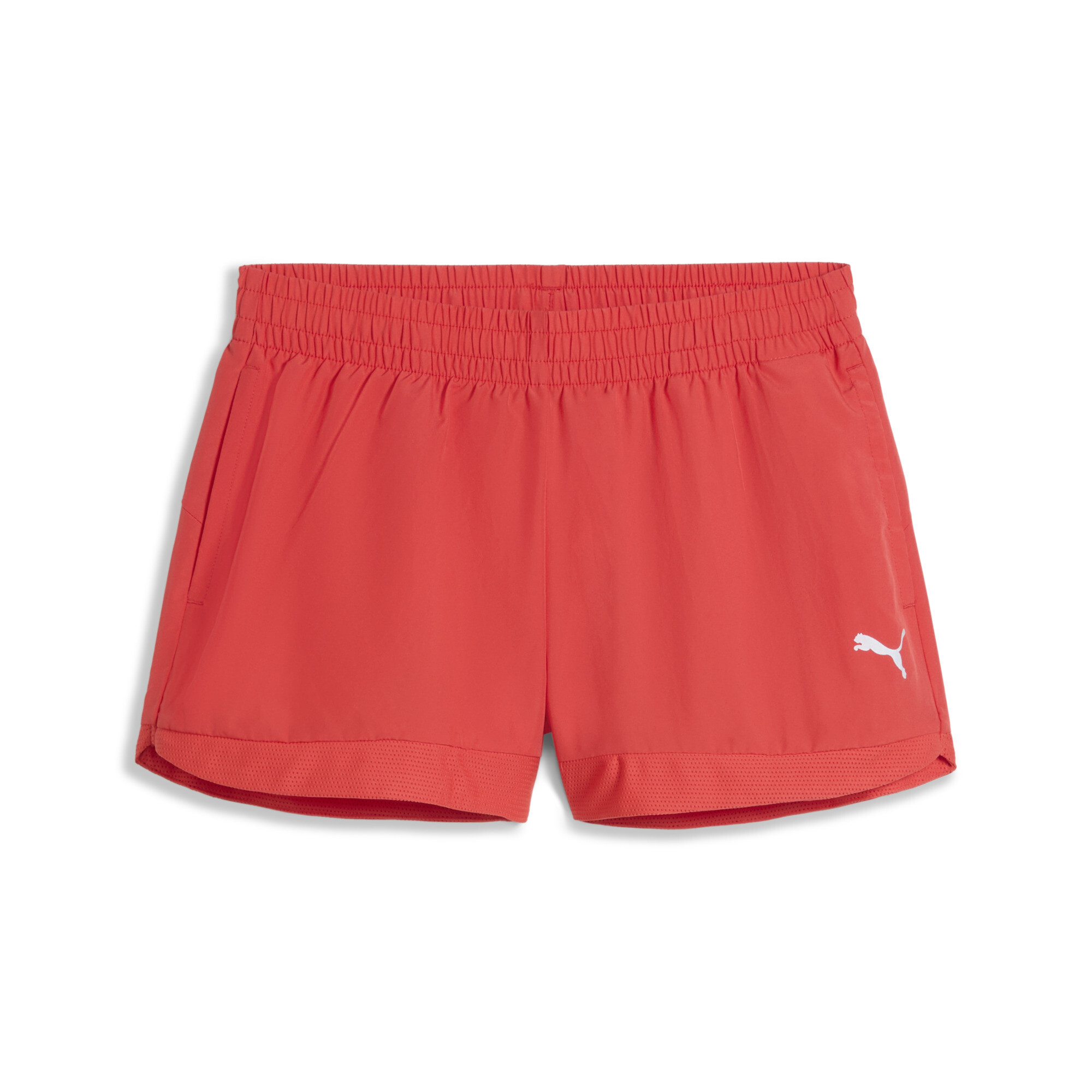 Puma Training Essentials Shorts Damen | Mit Logo Print | Active Red | Größe: XS