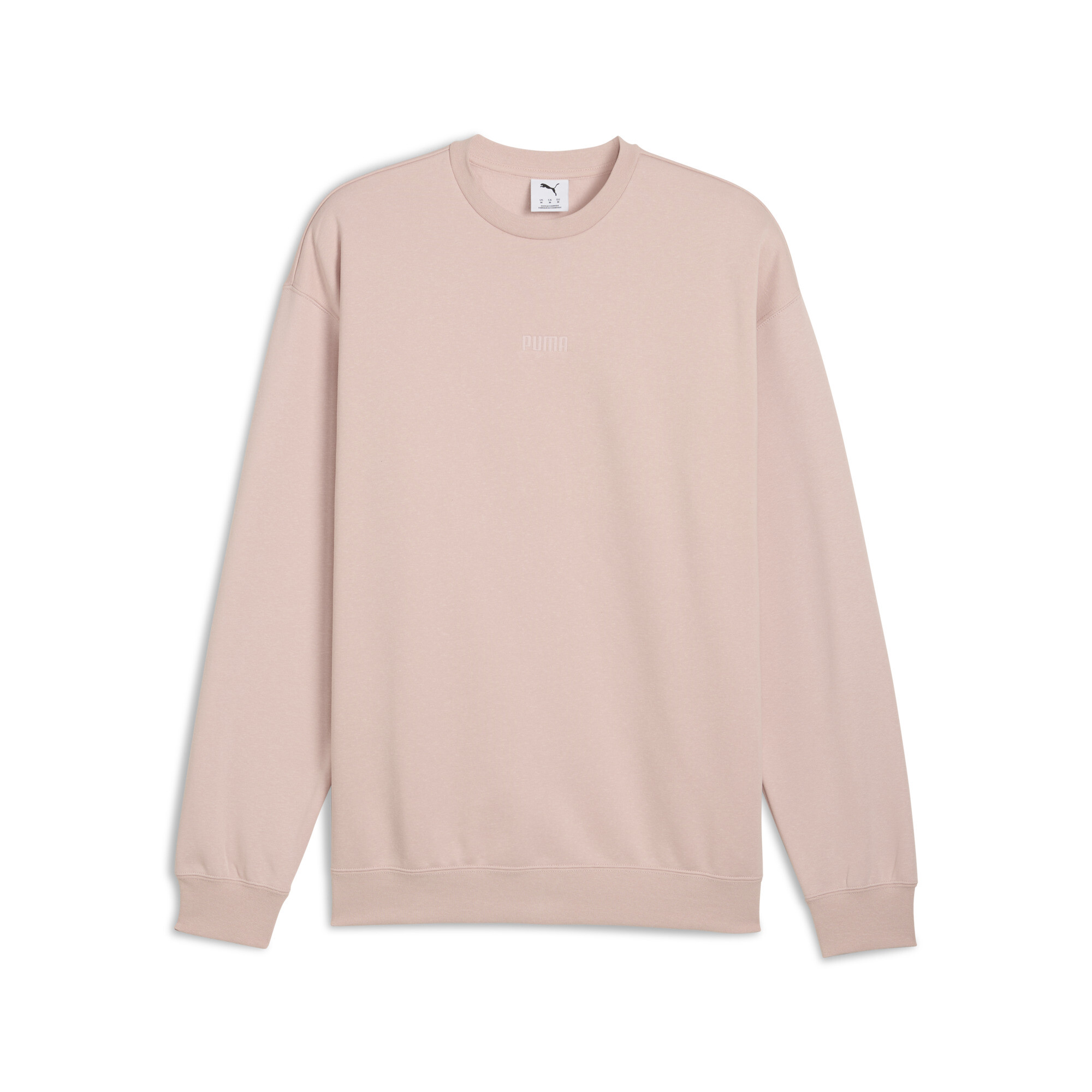 Puma Elevated Essentials Relaxed Fit Sweatshirt Herren | Mit Plain | Rose Quartz | Größe: L