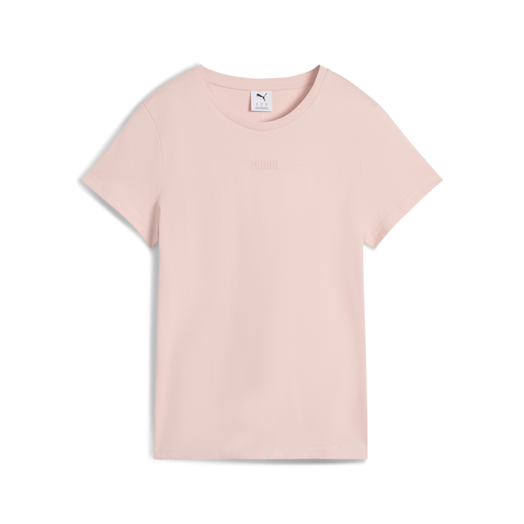 PUMA Elevated Essentials T-shirt voor Dames, Roze, Maat S