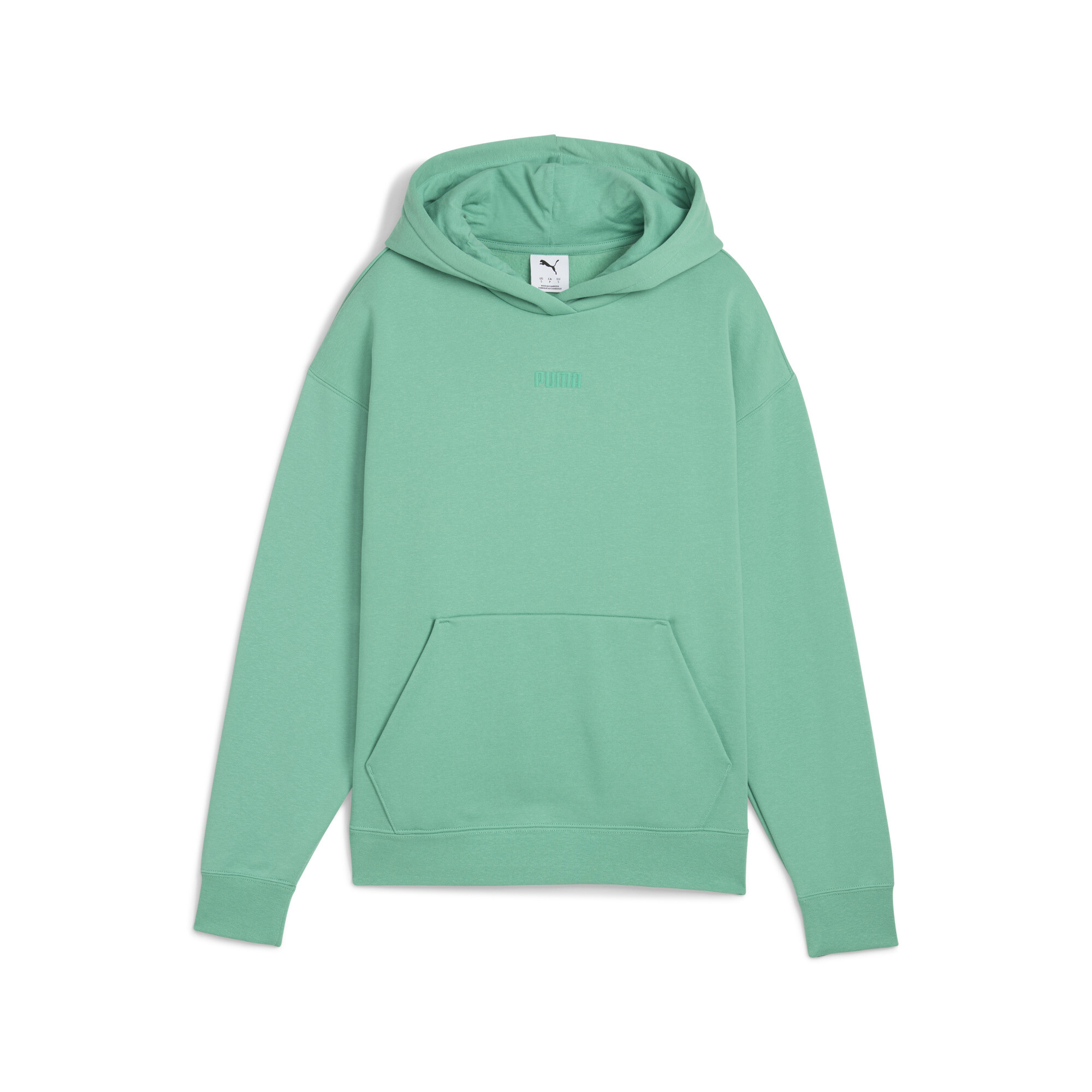 Puma Elevated Essentials Hoodie Comfort Damen | Mit Plain | Jade Frost | Größe: XS