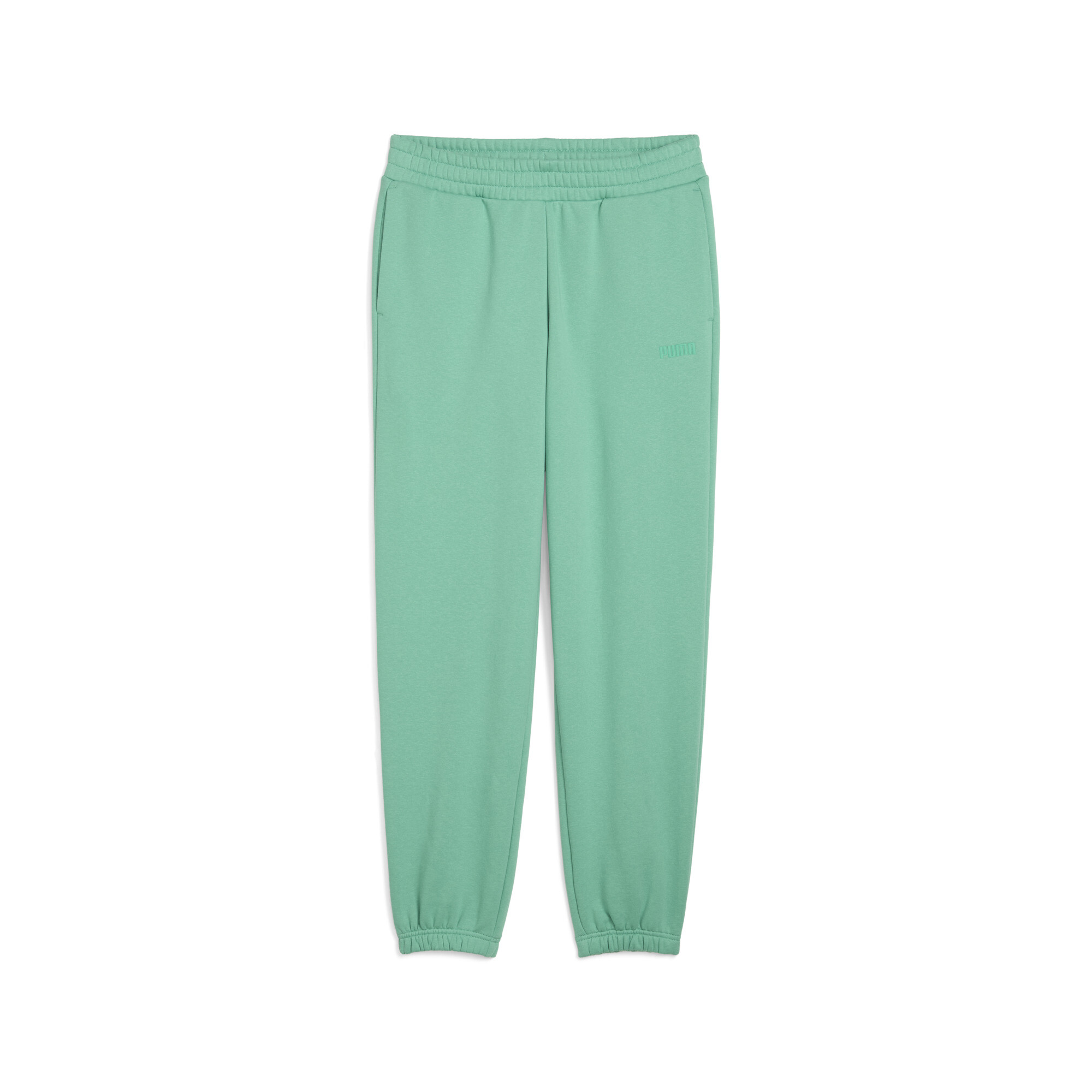 Puma Elevated Essentials Comfort Jogginghose Damen | Mit Plain | Jade Frost | Größe: L