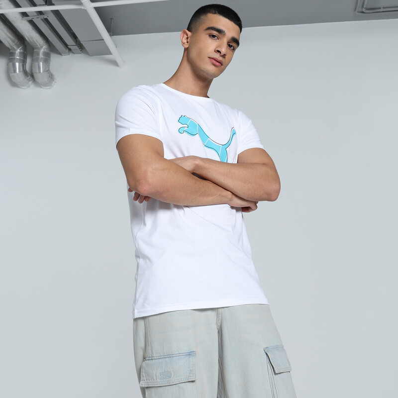 

Men's PUMA Logo Graphic Slim Fit Tee