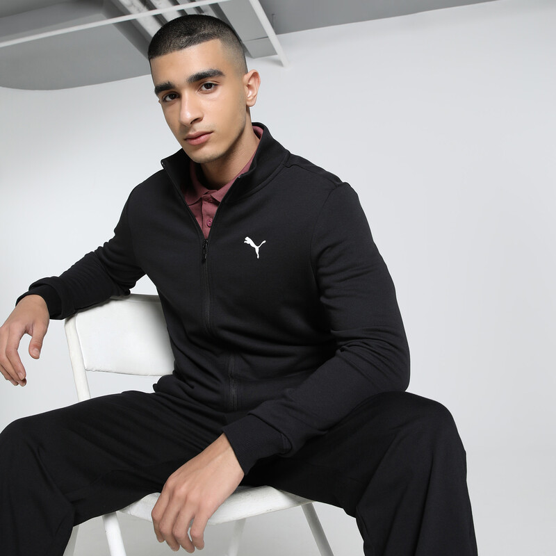 Men's PUMA ESS Logo Mens Slim Fit Track Jacket